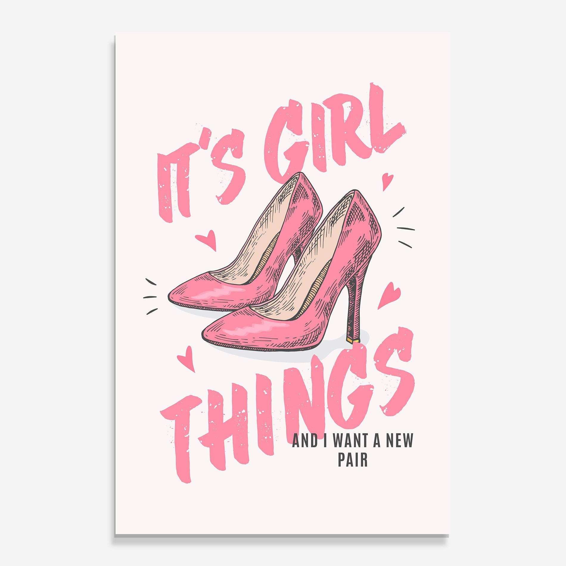 Üvegkép Girl Things mockup 0