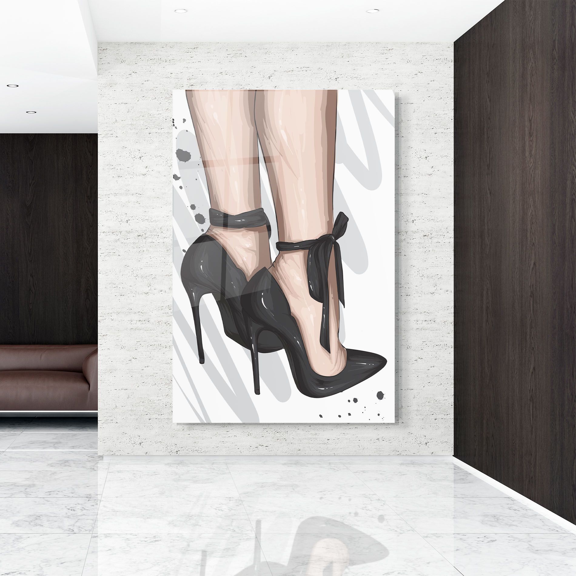 Black Woman Shoes mockup 9