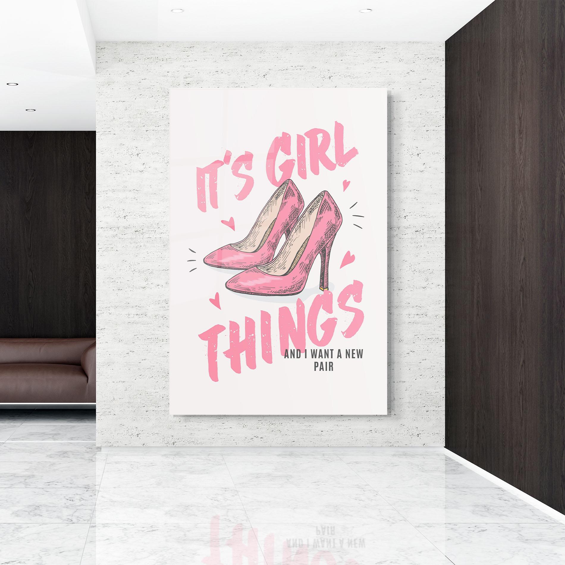 Üvegkép Girl Things mockup 9