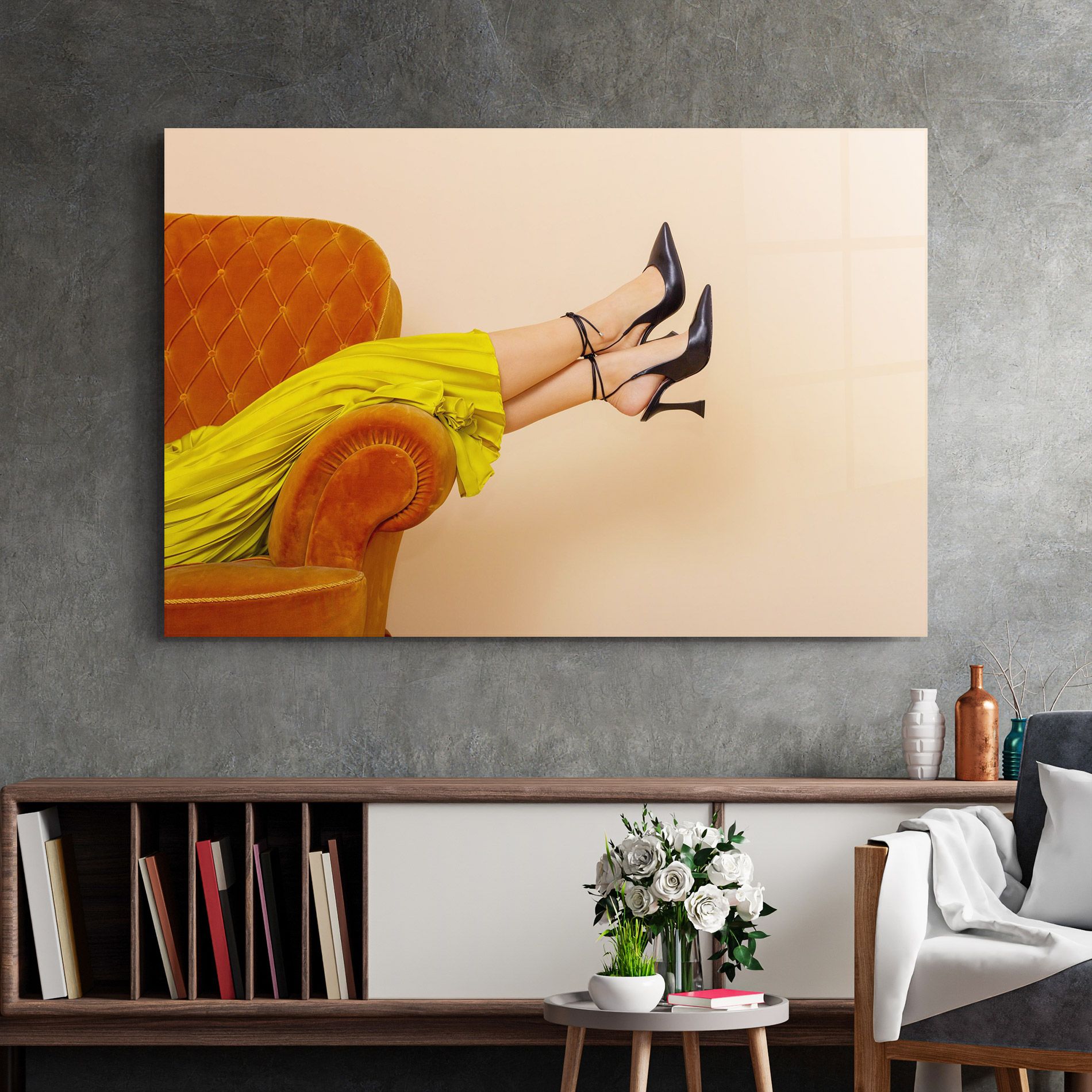 Black Heals On Cream mockup 2