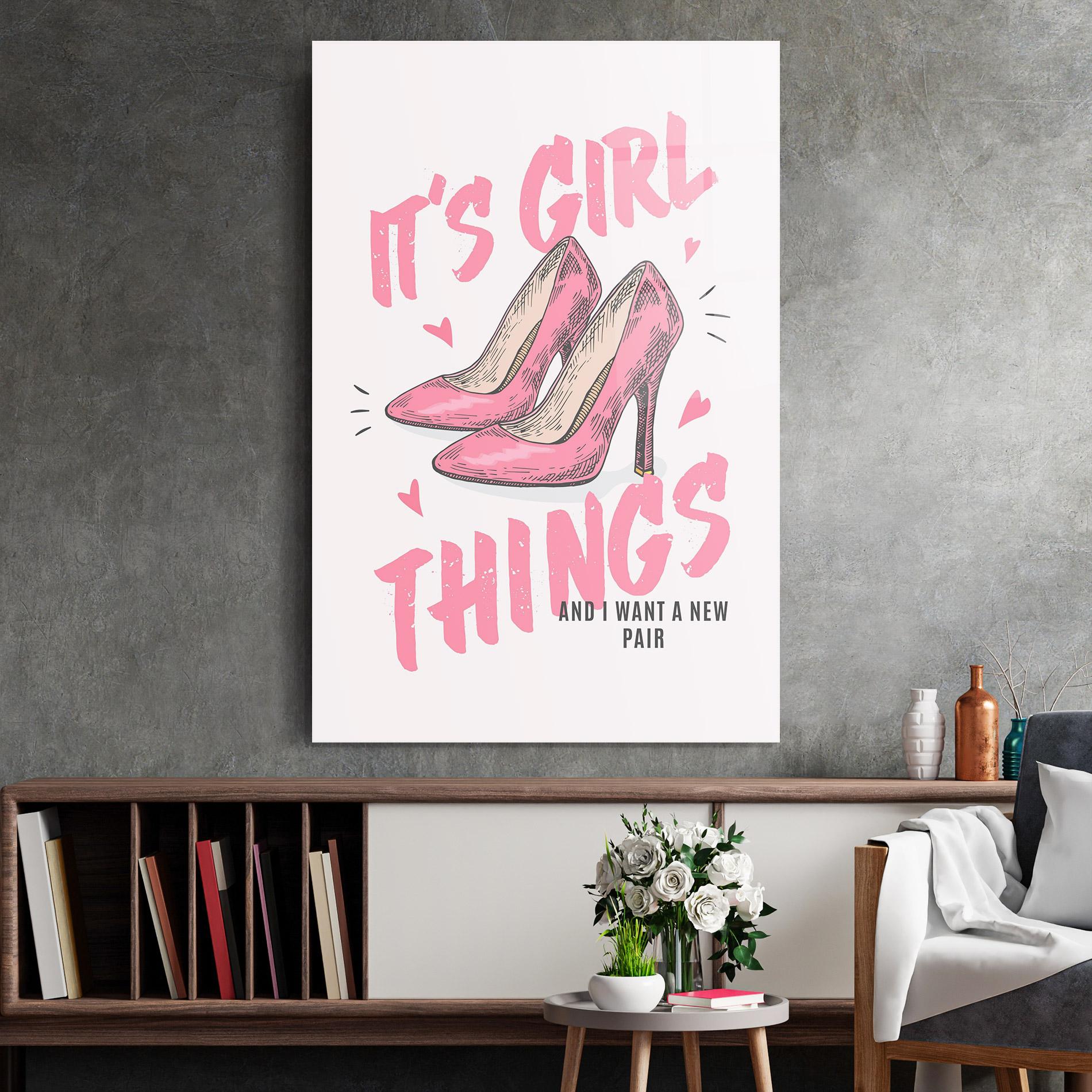 Üvegkép Girl Things mockup 2
