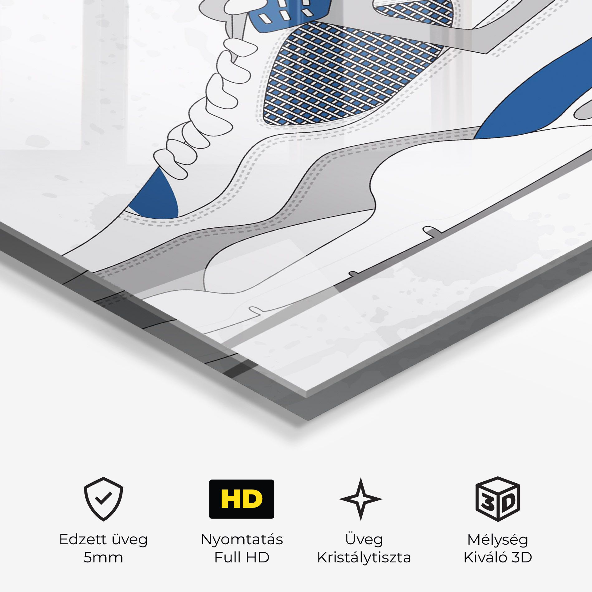 Blue Grey Sneakers mockup 3