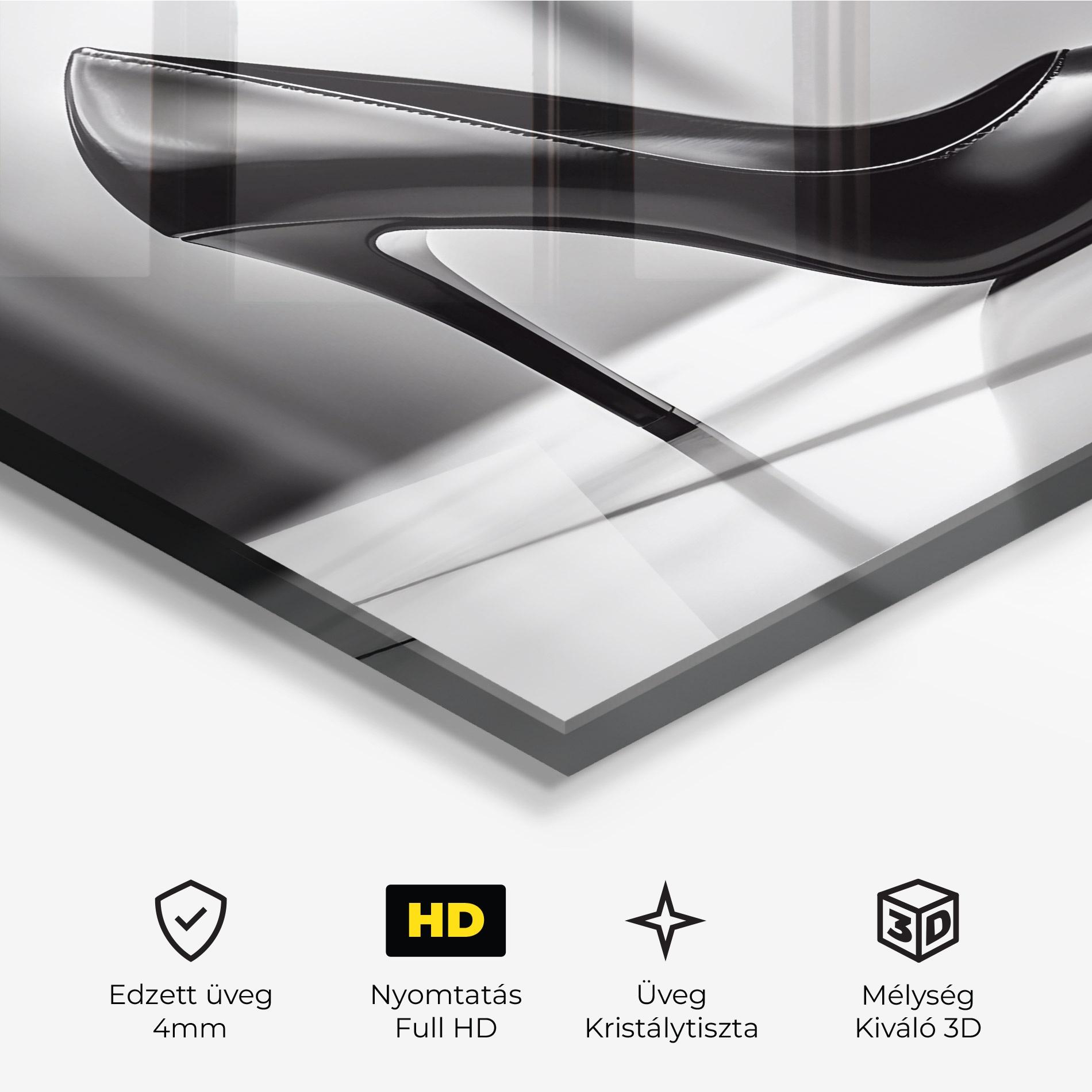 Üvegkép Black Unique Design mockup 3