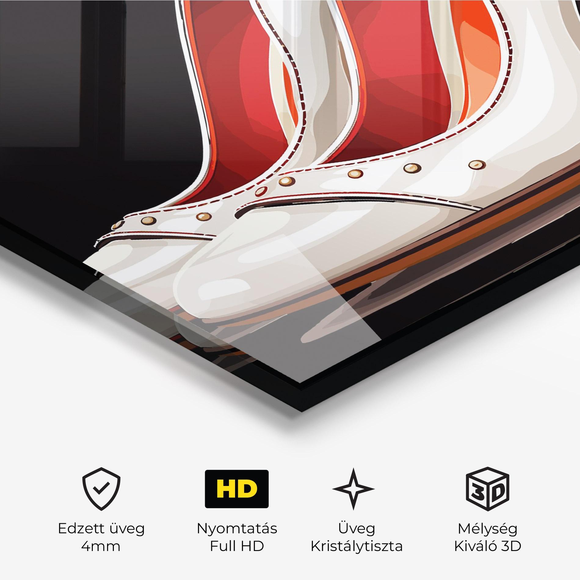 Üvegkép Cream Heals mockup 3