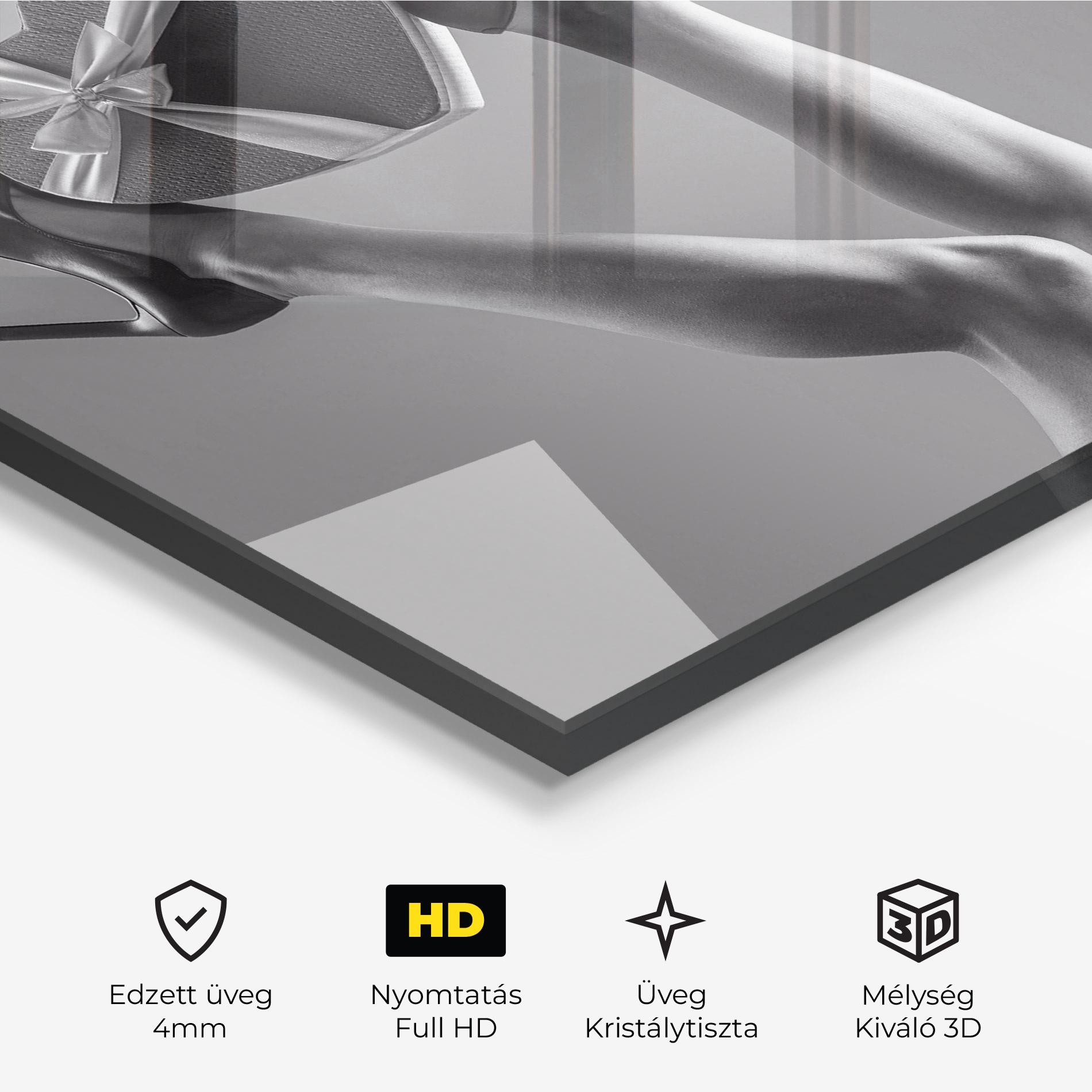 Üvegkép Heart Shaped Gift mockup 3