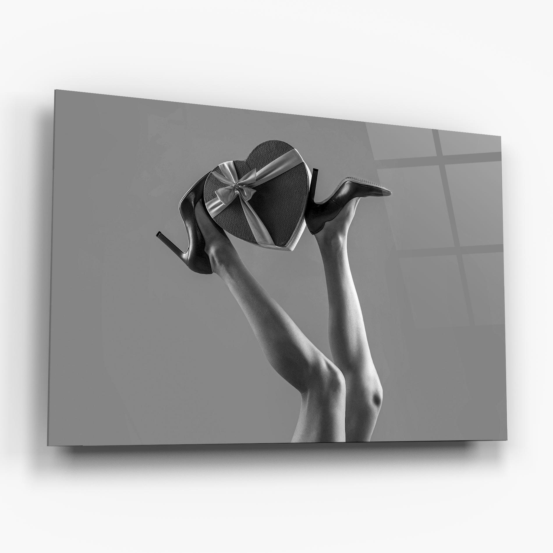 Üvegkép Heart Shaped Gift mockup 6