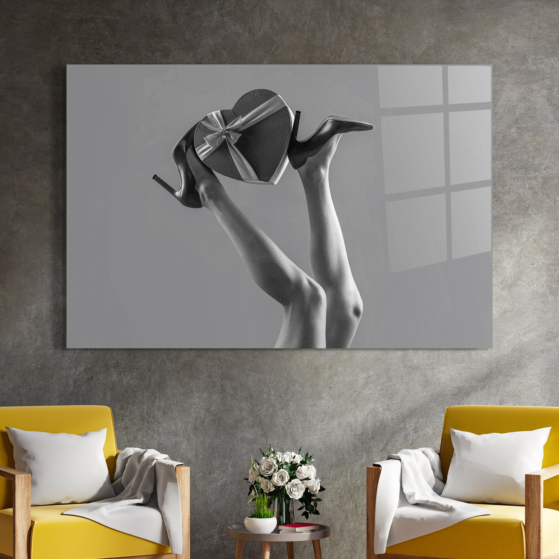 Üvegkép Heart Shaped Gift mockup 4