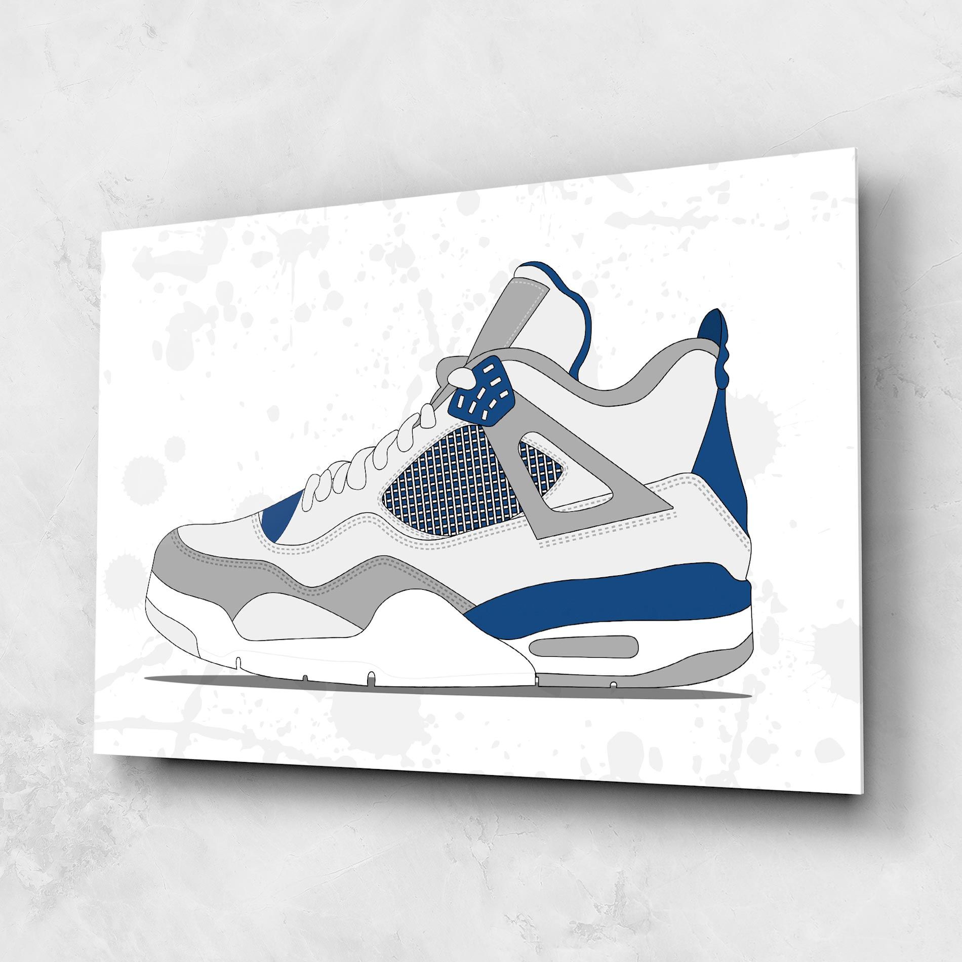 Blue Grey Sneakers mockup 1