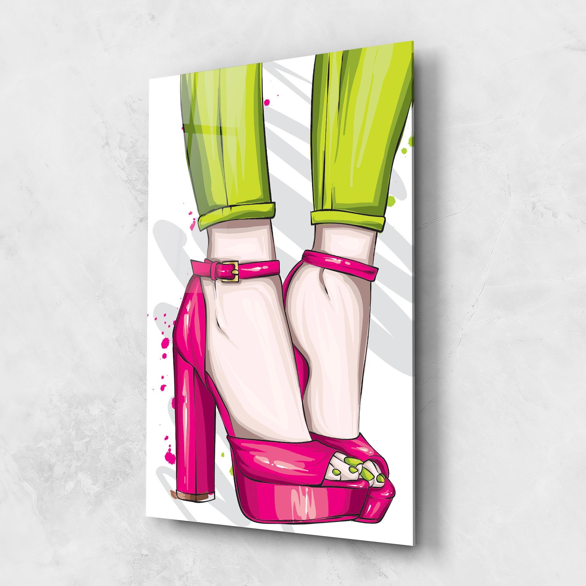 Üvegkép Green Nails mockup 1