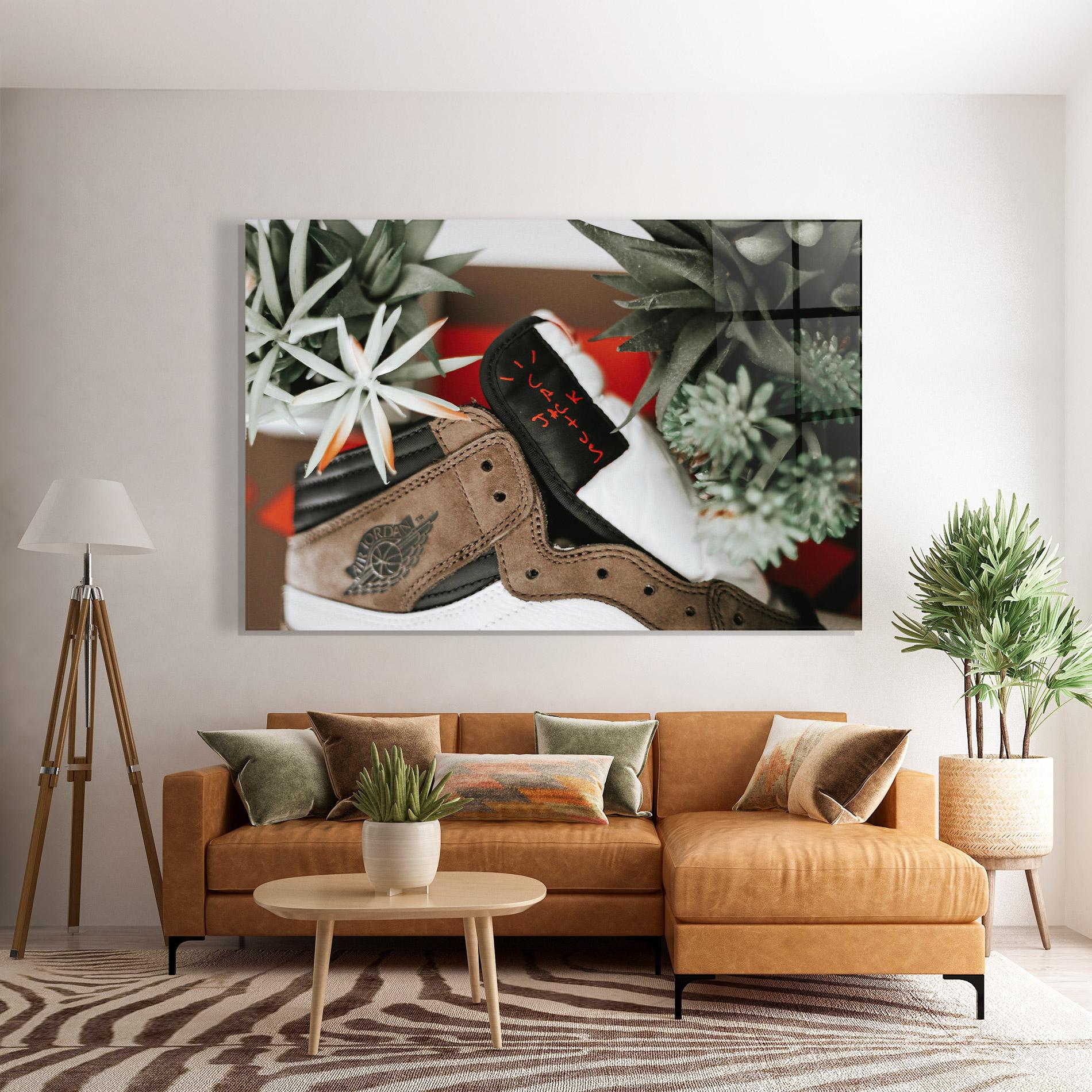 Üvegkép Brown Air Jordan mockup 7