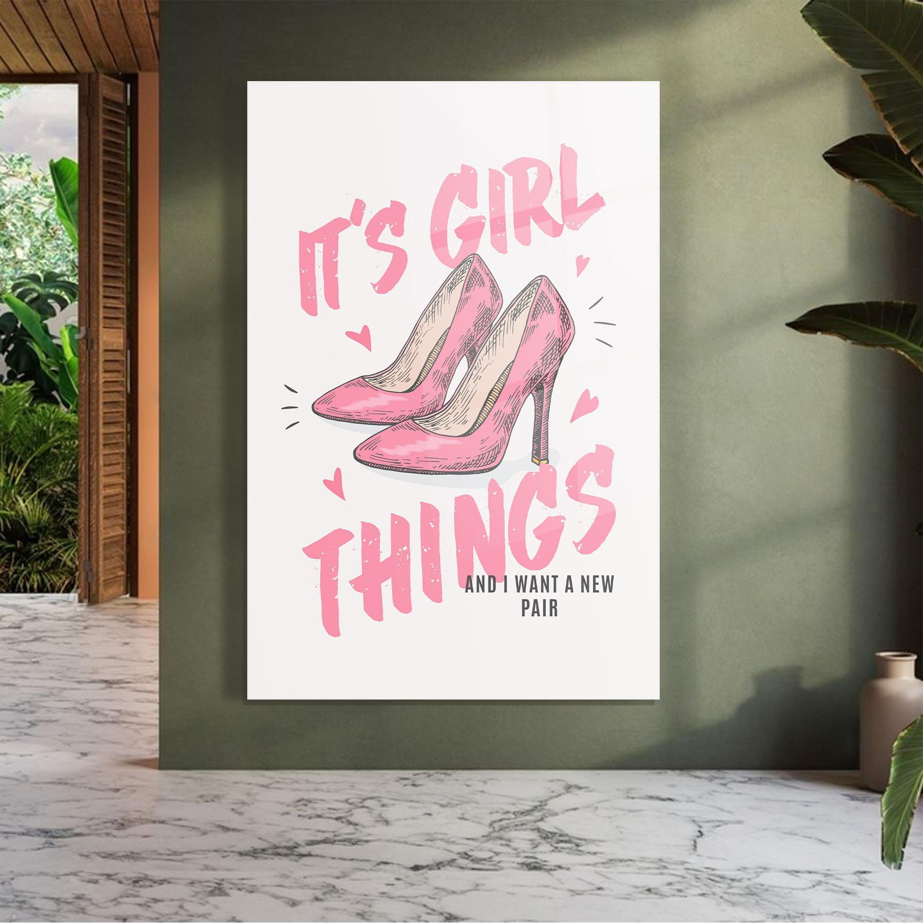 Üvegkép Girl Things mockup 7