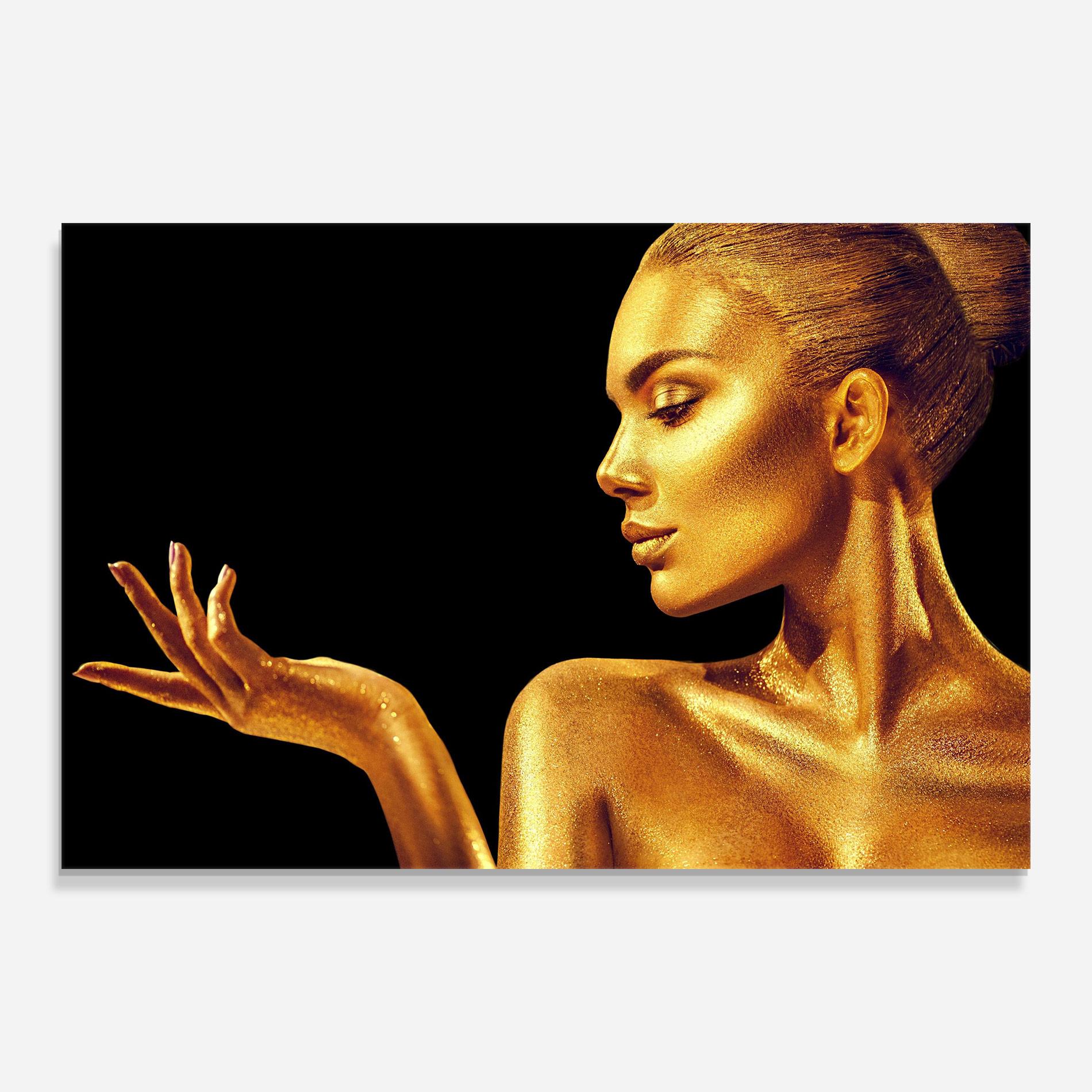 Üvegkép Golden Glamour mockup 0