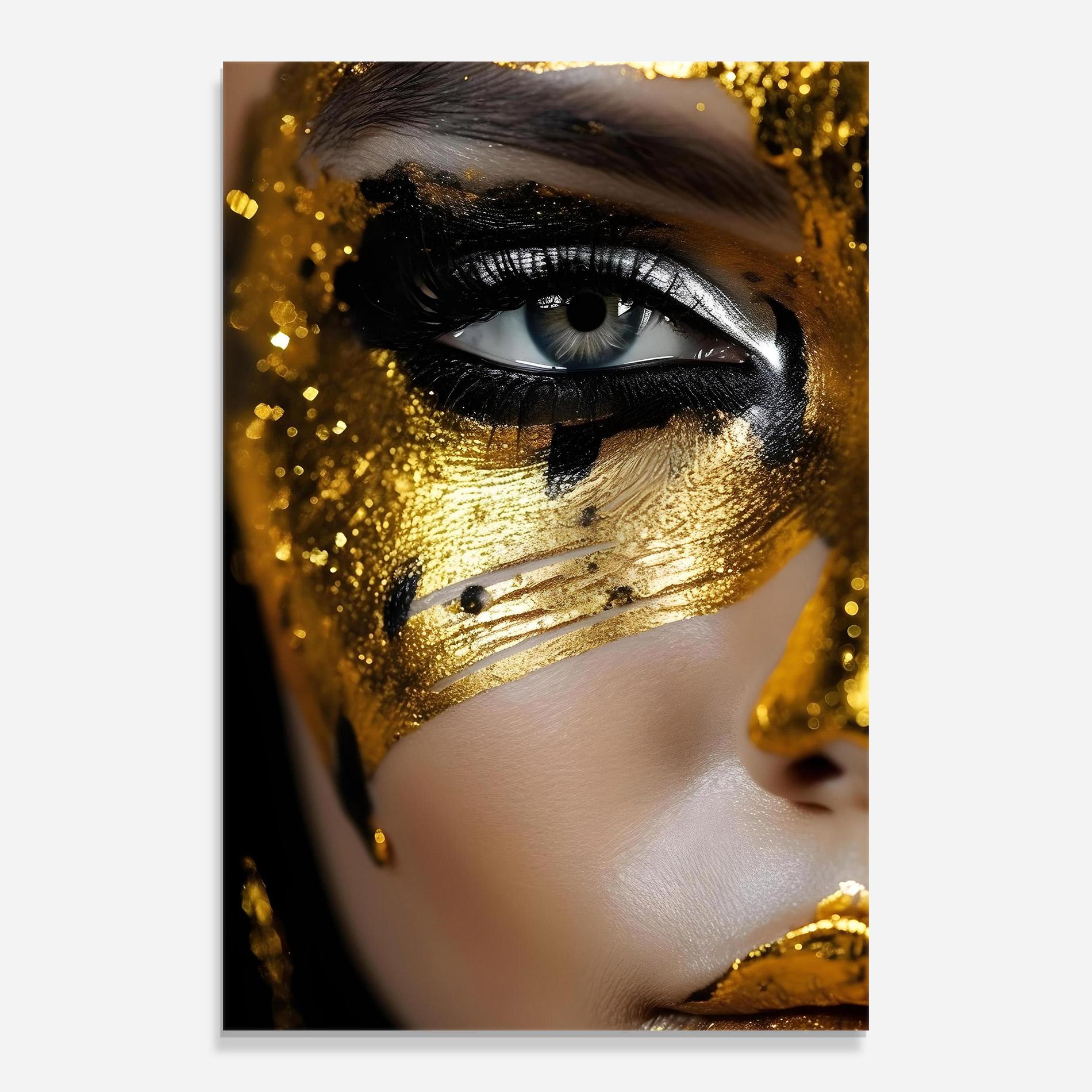 Üvegkép Black Gold Eyeliner mockup 0