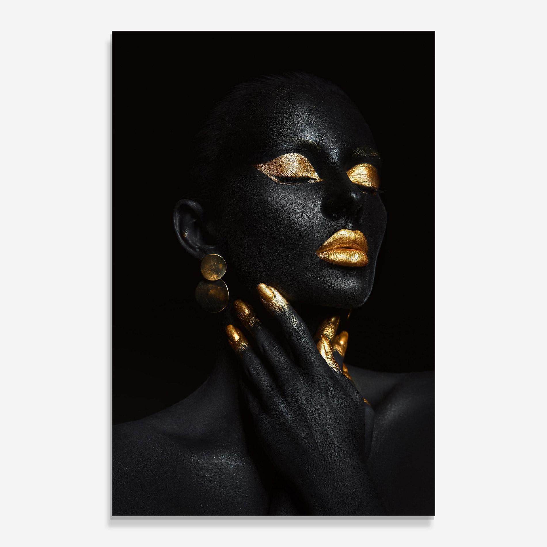 Üvegkép Eyelids Gold Makeup mockup 0
