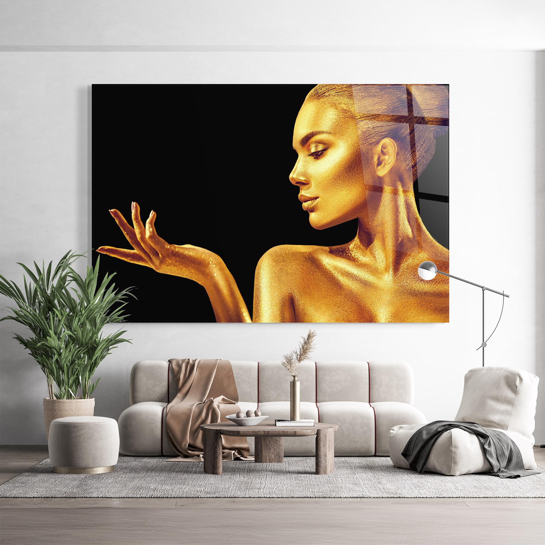 Üvegkép Golden Glamour mockup 9