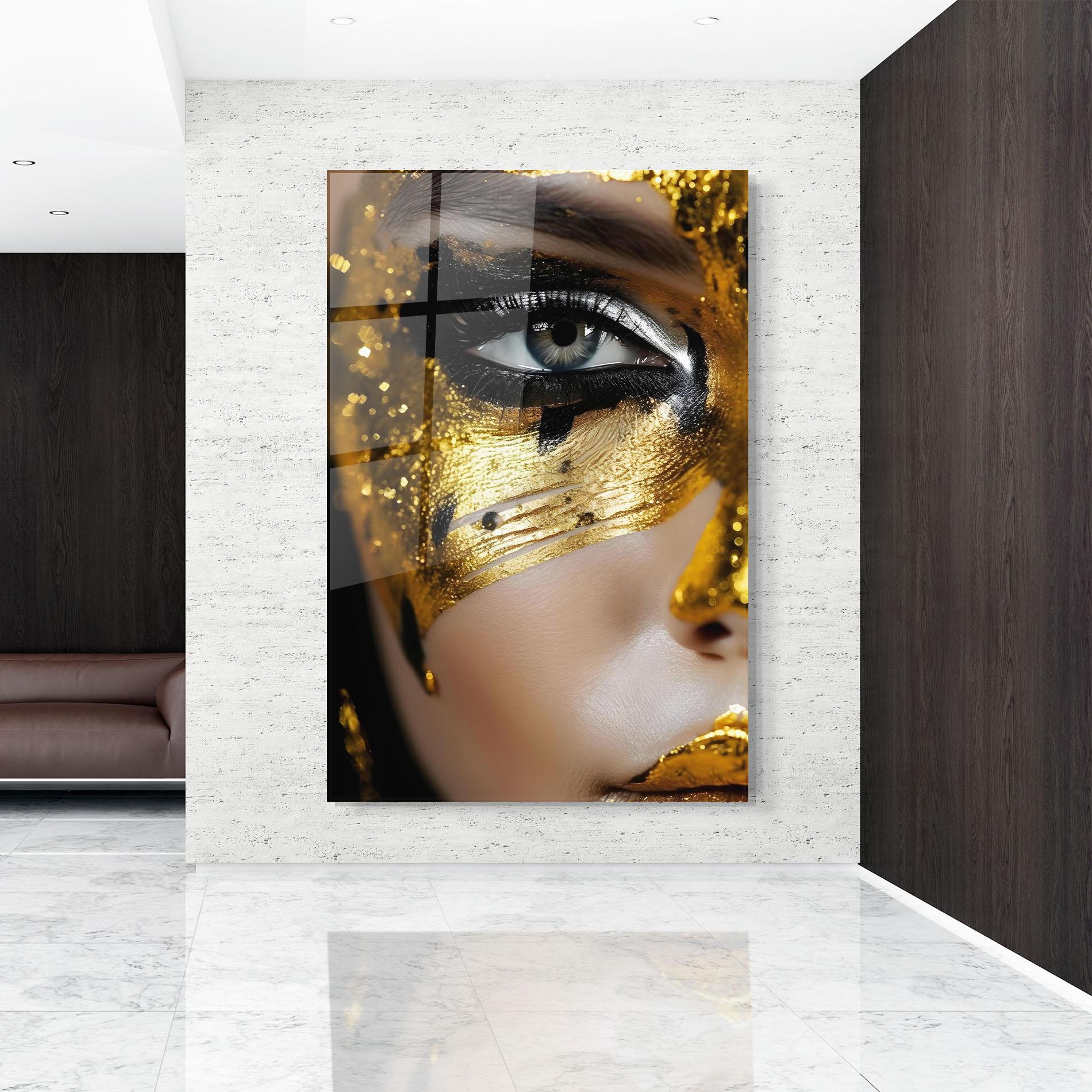 Üvegkép Black Gold Eyeliner mockup 9