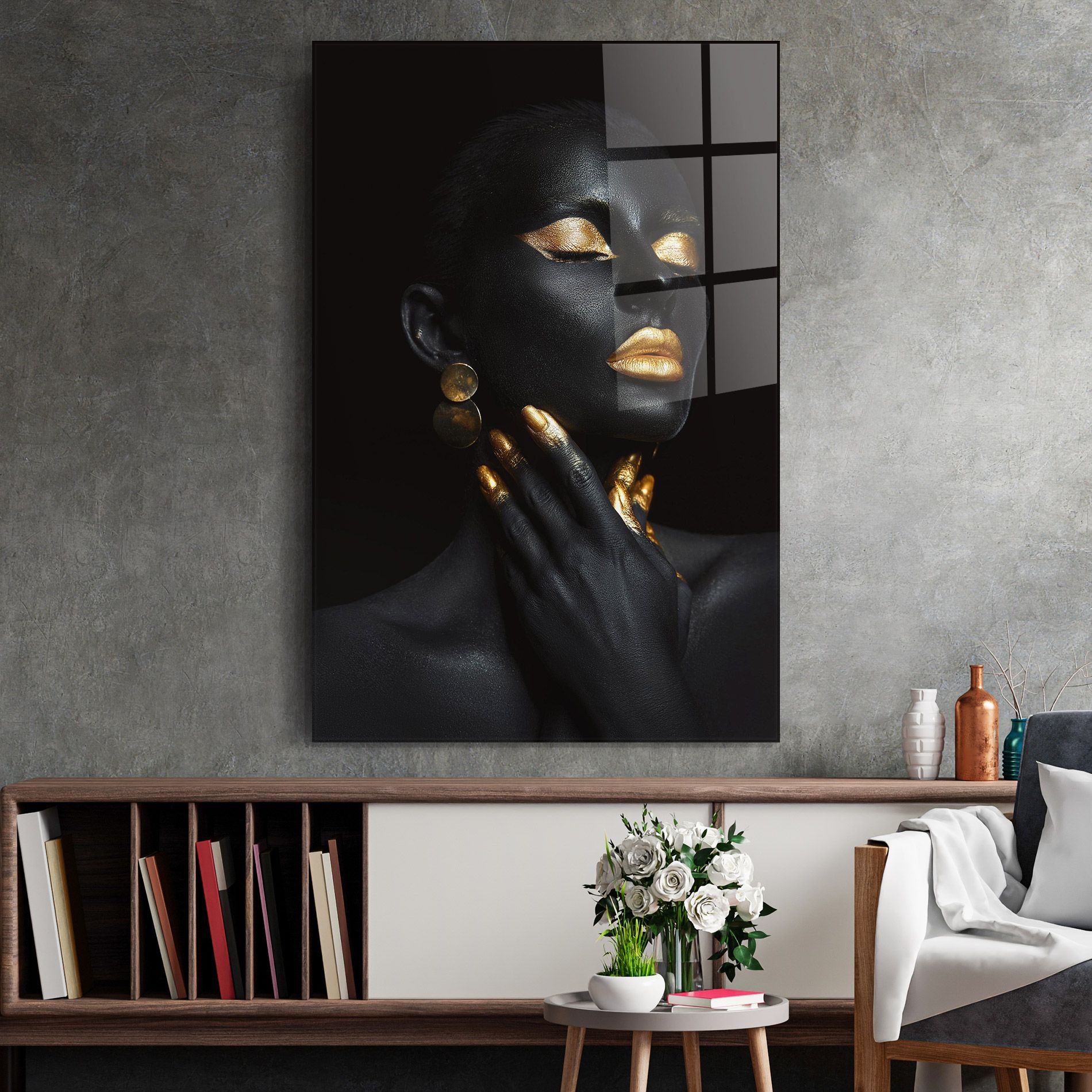 Eyelids Gold Makeup mockup 2