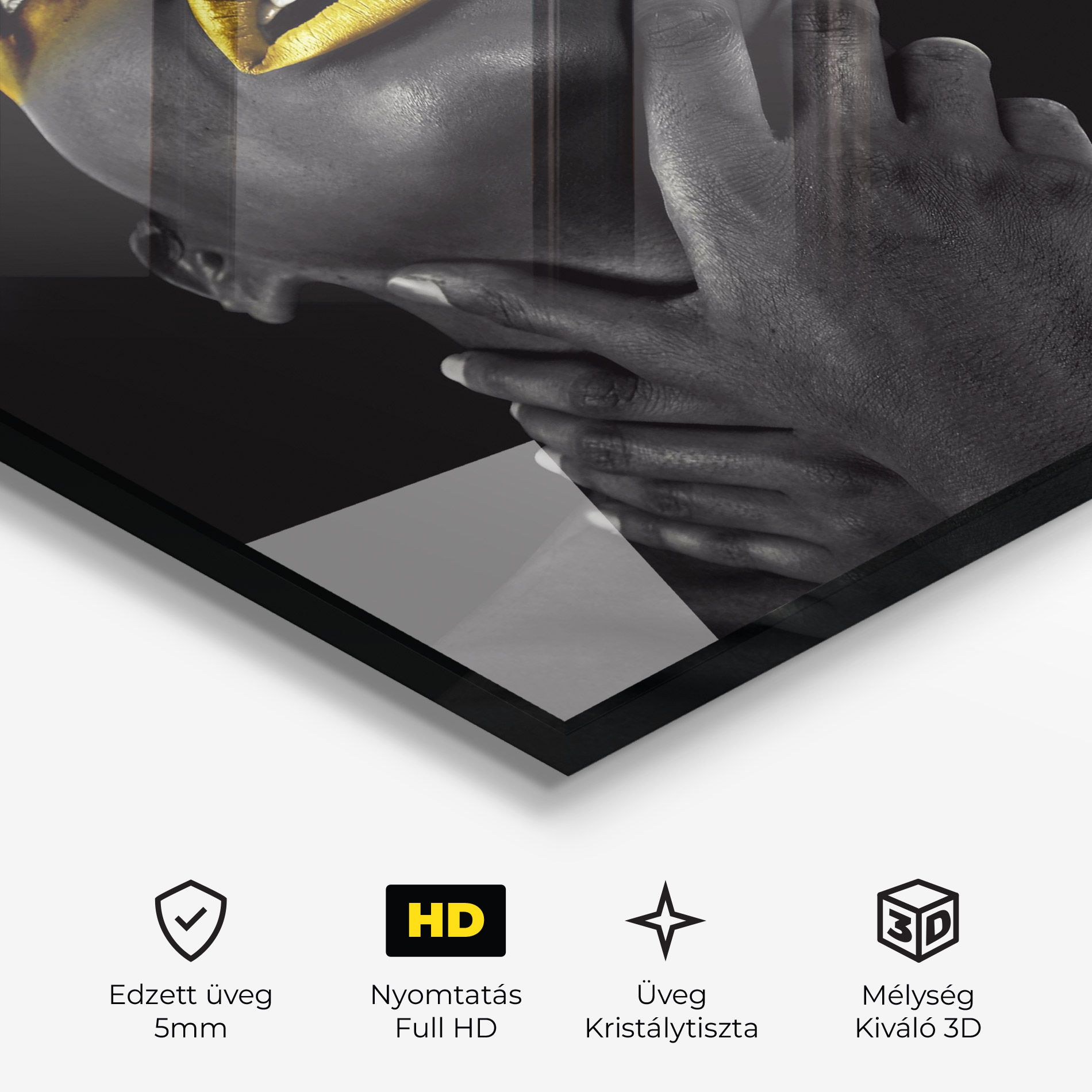 Golden Lips Women mockup 3