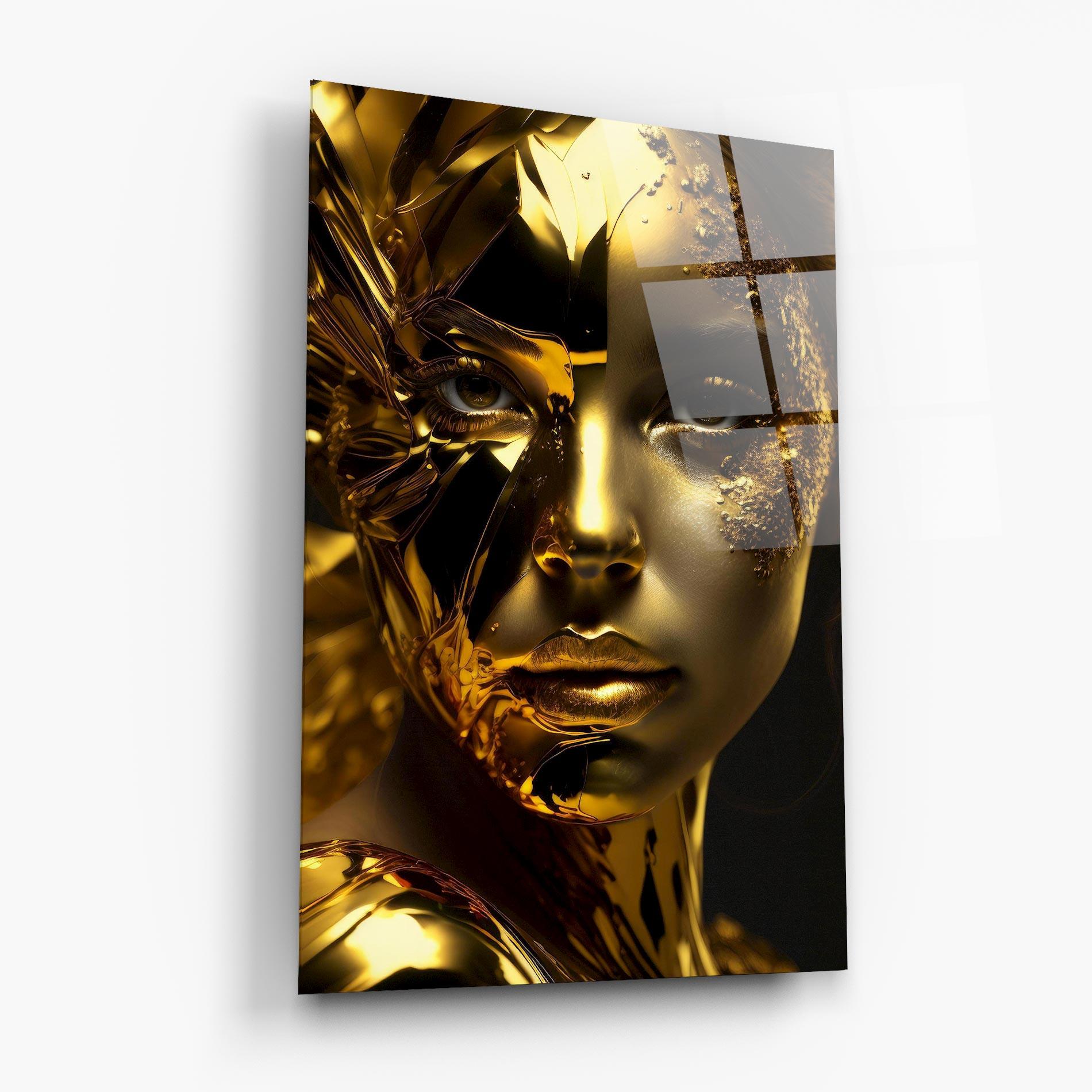 Üvegkép Covered By Gold mockup 6