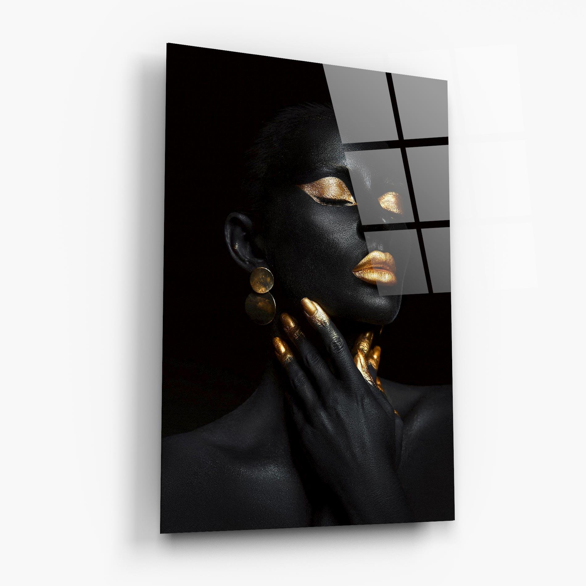 Üvegkép Eyelids Gold Makeup mockup 6