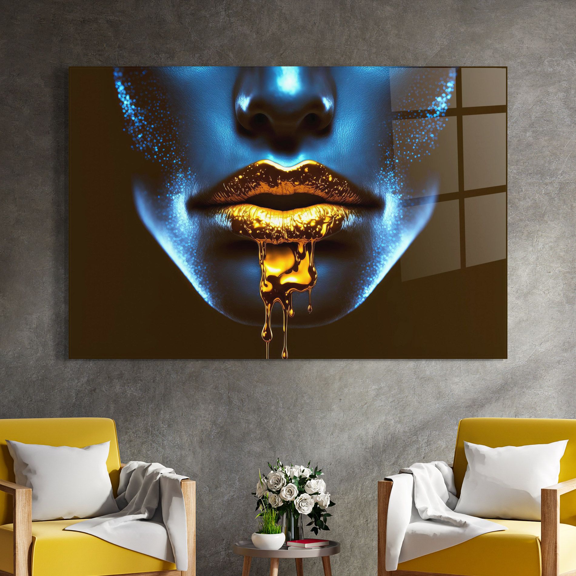 Blue Gold Lips mockup 4