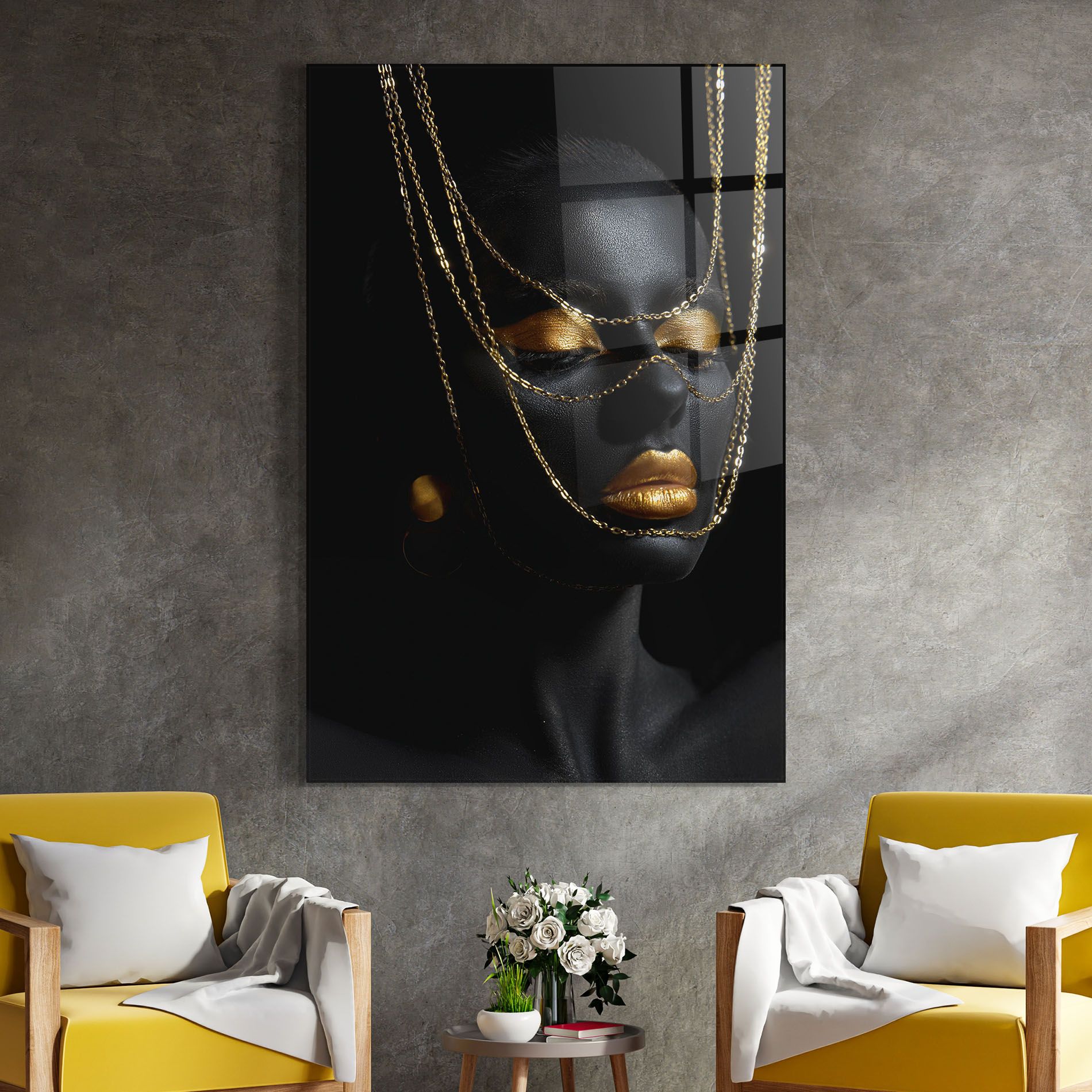 Gold Chain Girl mockup 4