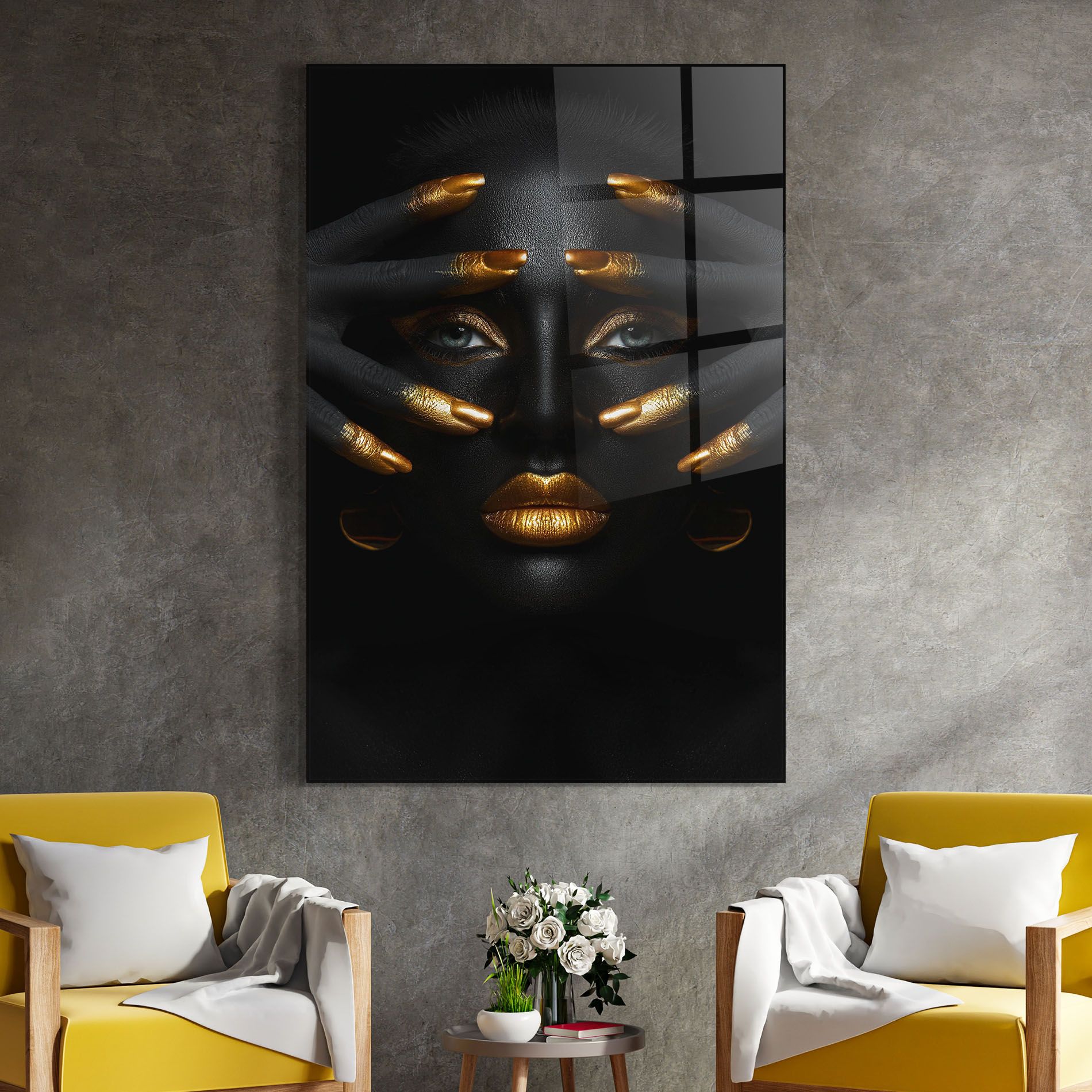 Gold Fingertips Art mockup 4