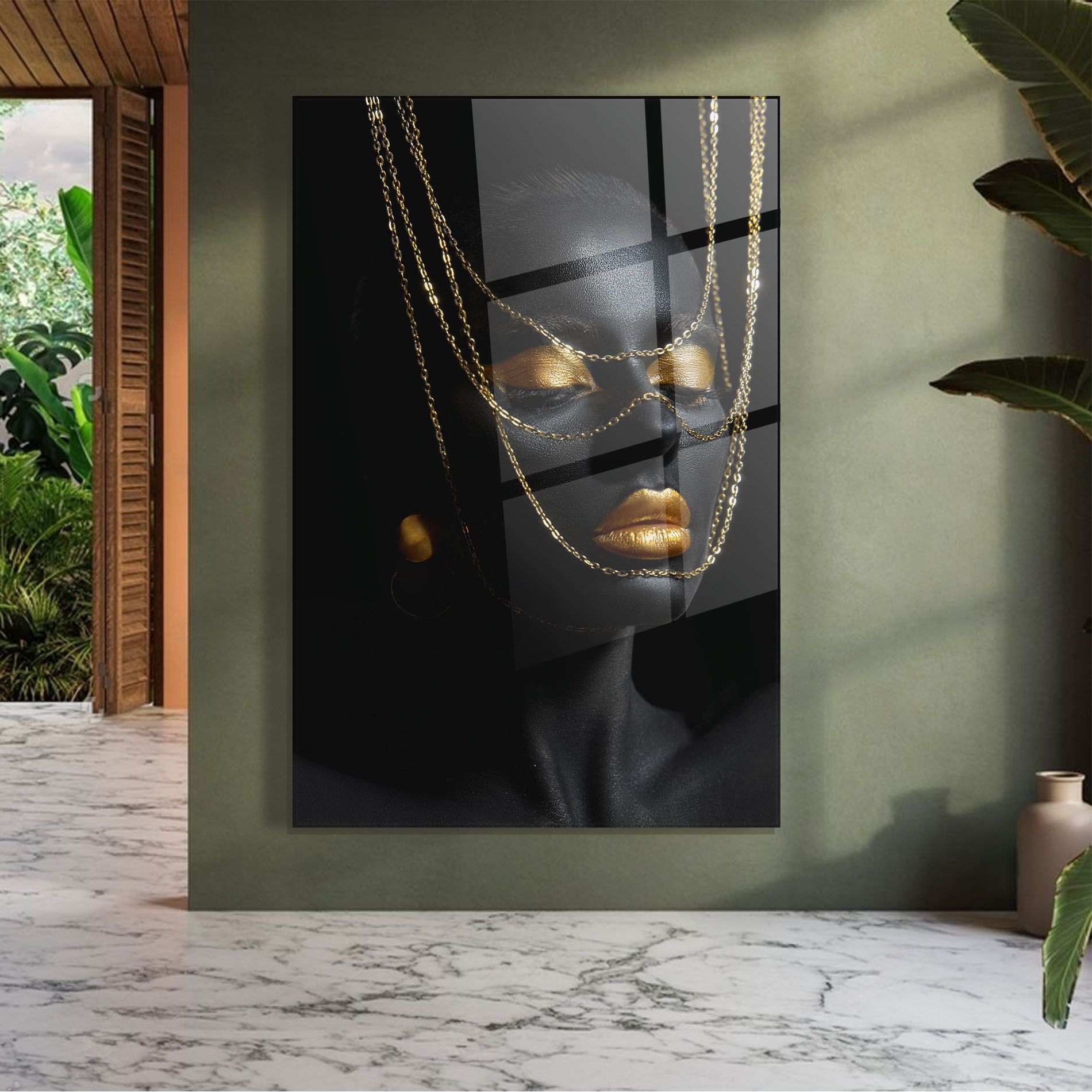 Gold Chain Girl mockup 7