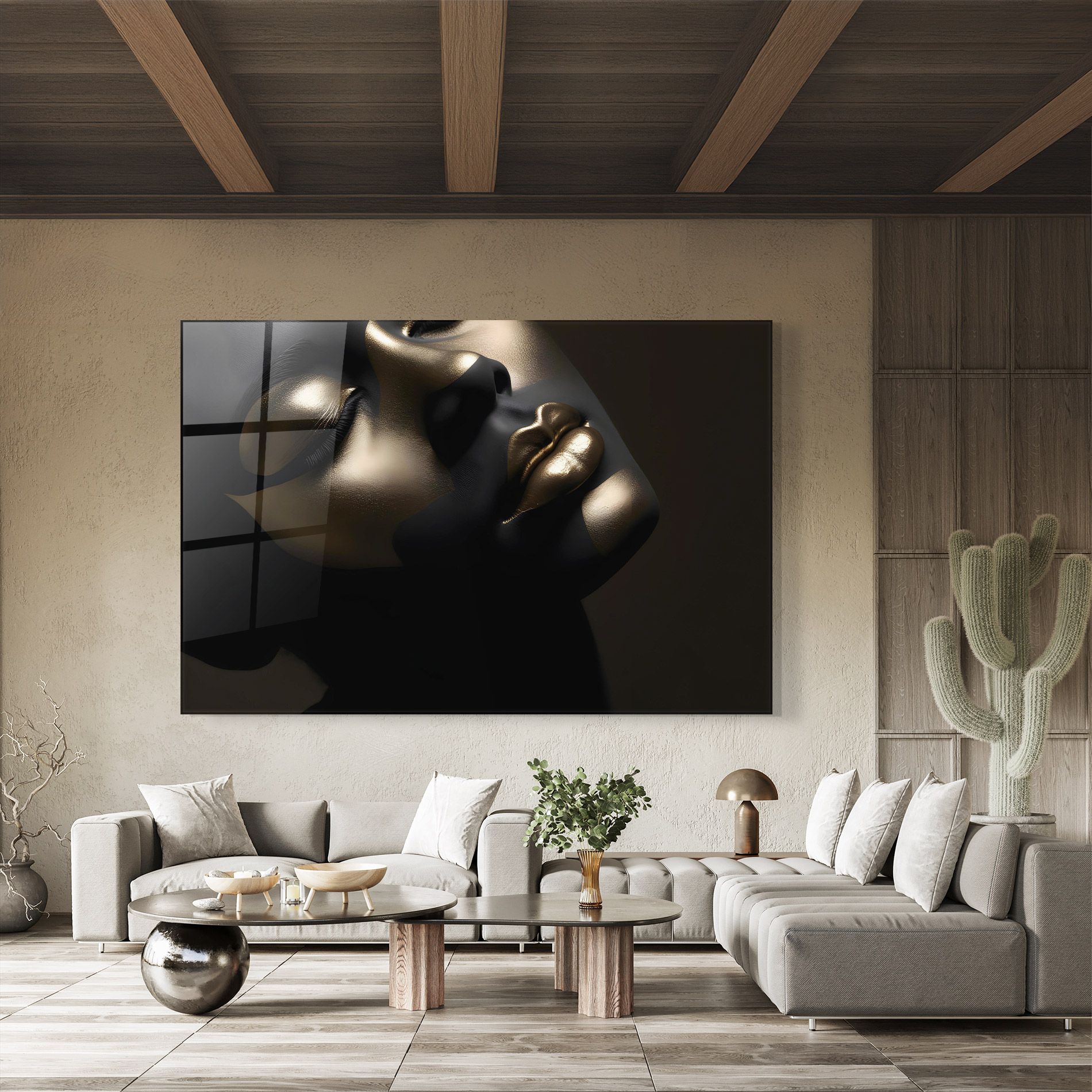 Dark Gold Face mockup 8