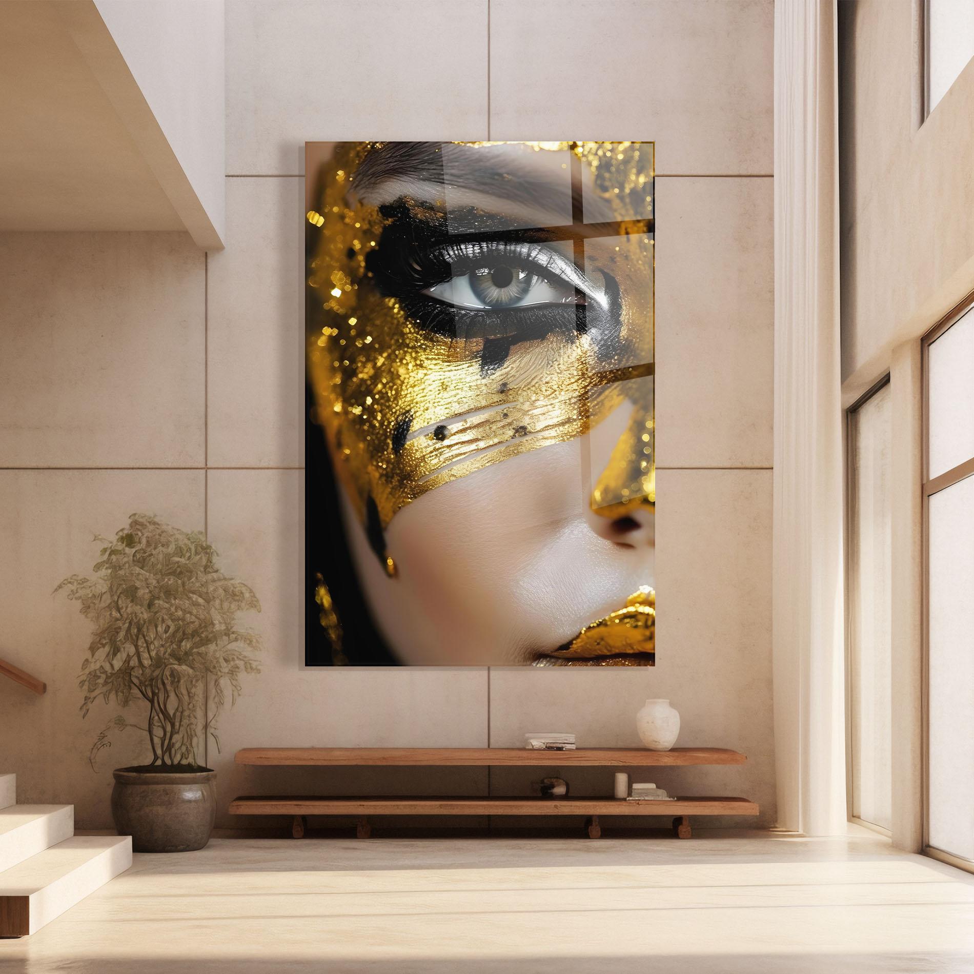 Üvegkép Black Gold Eyeliner mockup 8