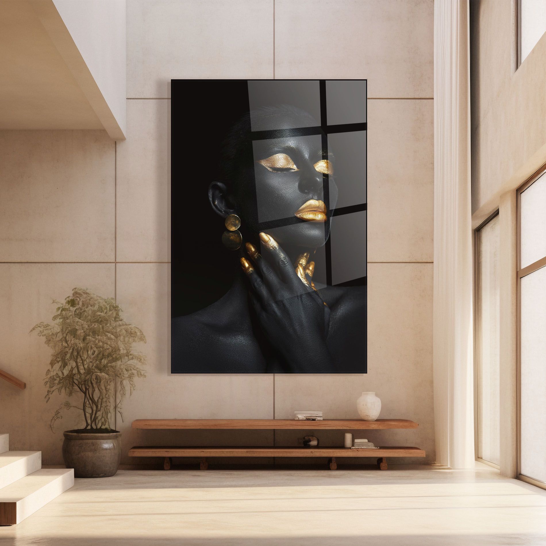 Eyelids Gold Makeup mockup 8