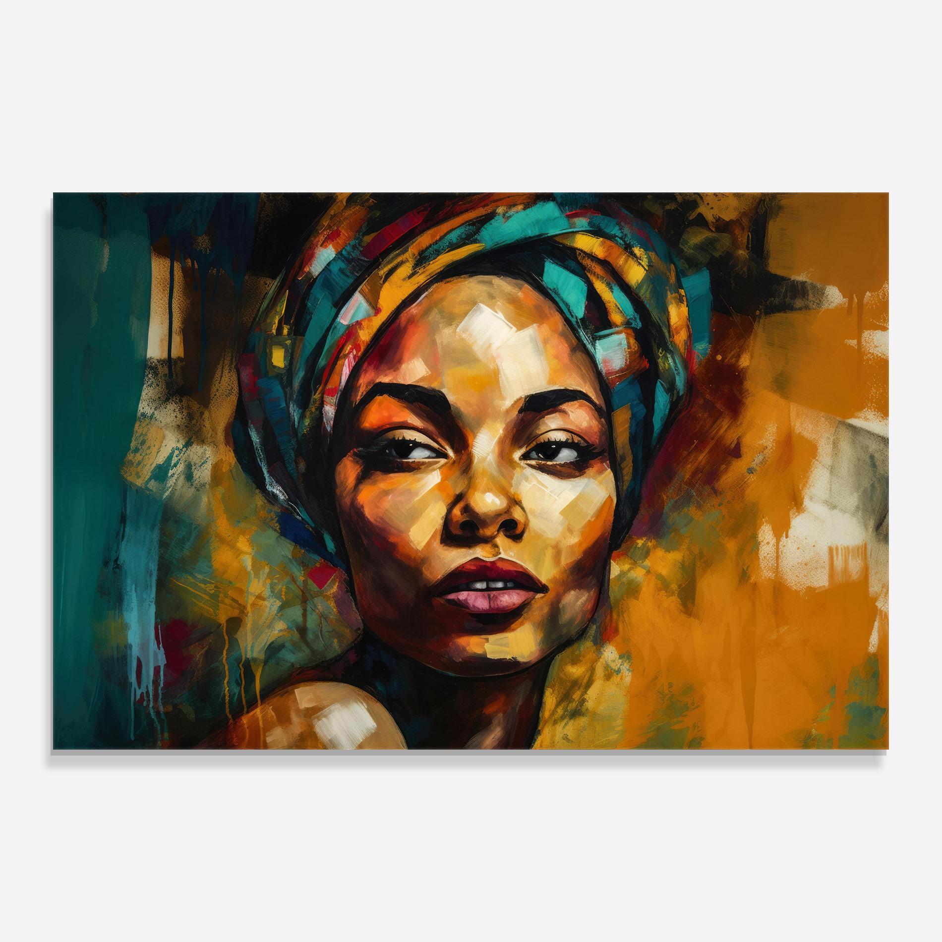 Üvegkép Enigmatic Expression mockup 0