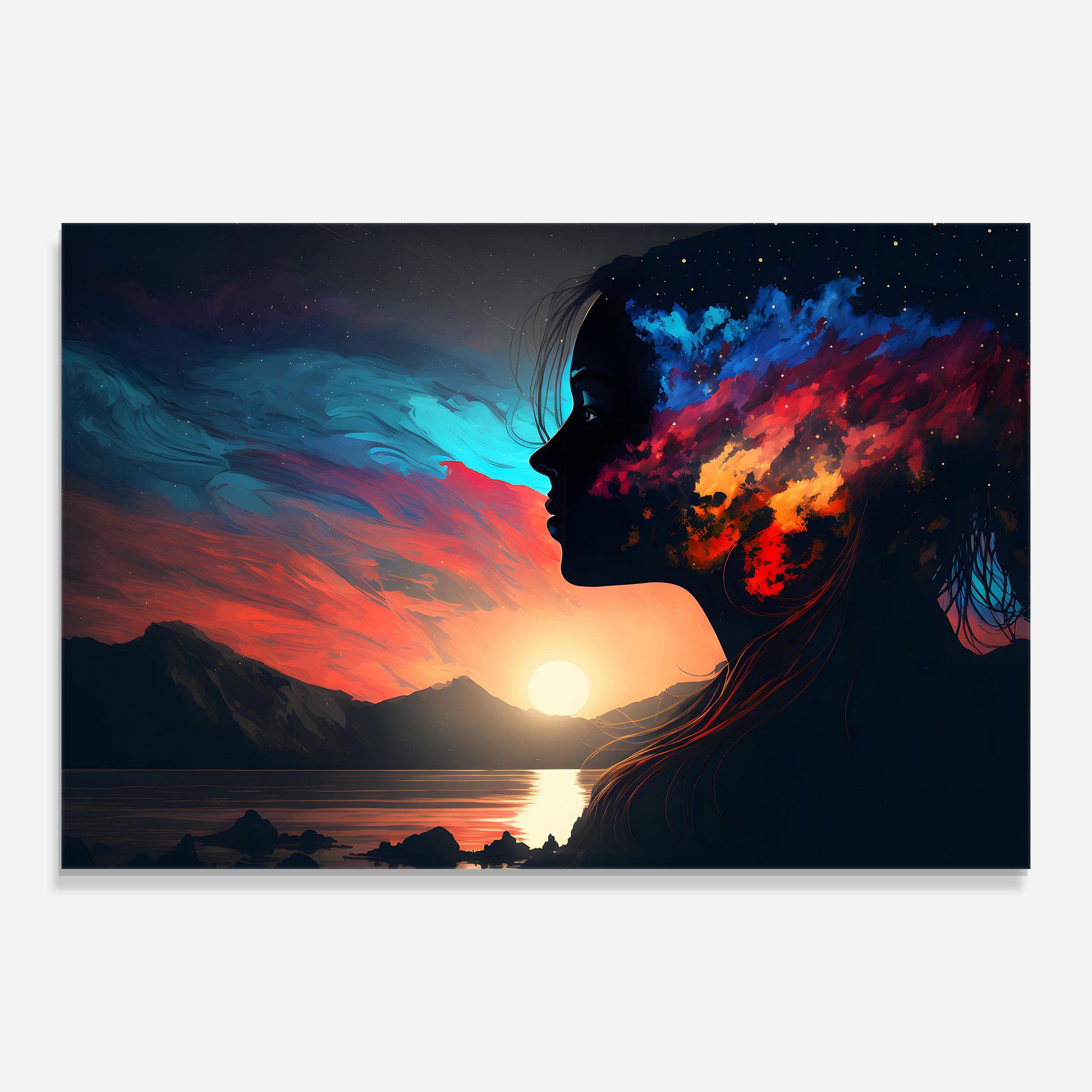 Mystical Woman Silhouette mockup 0