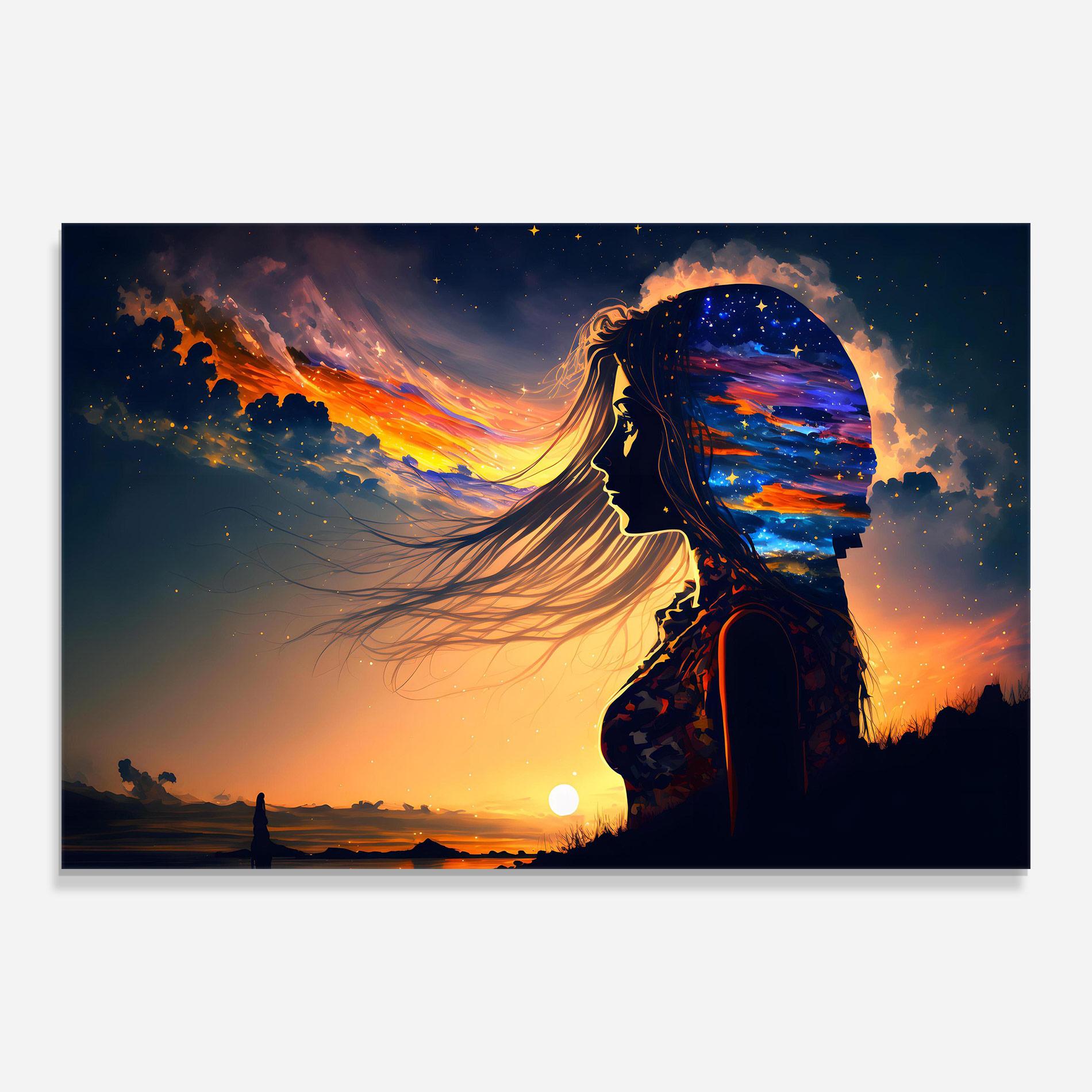 Üvegkép Woman Fairytale mockup 0