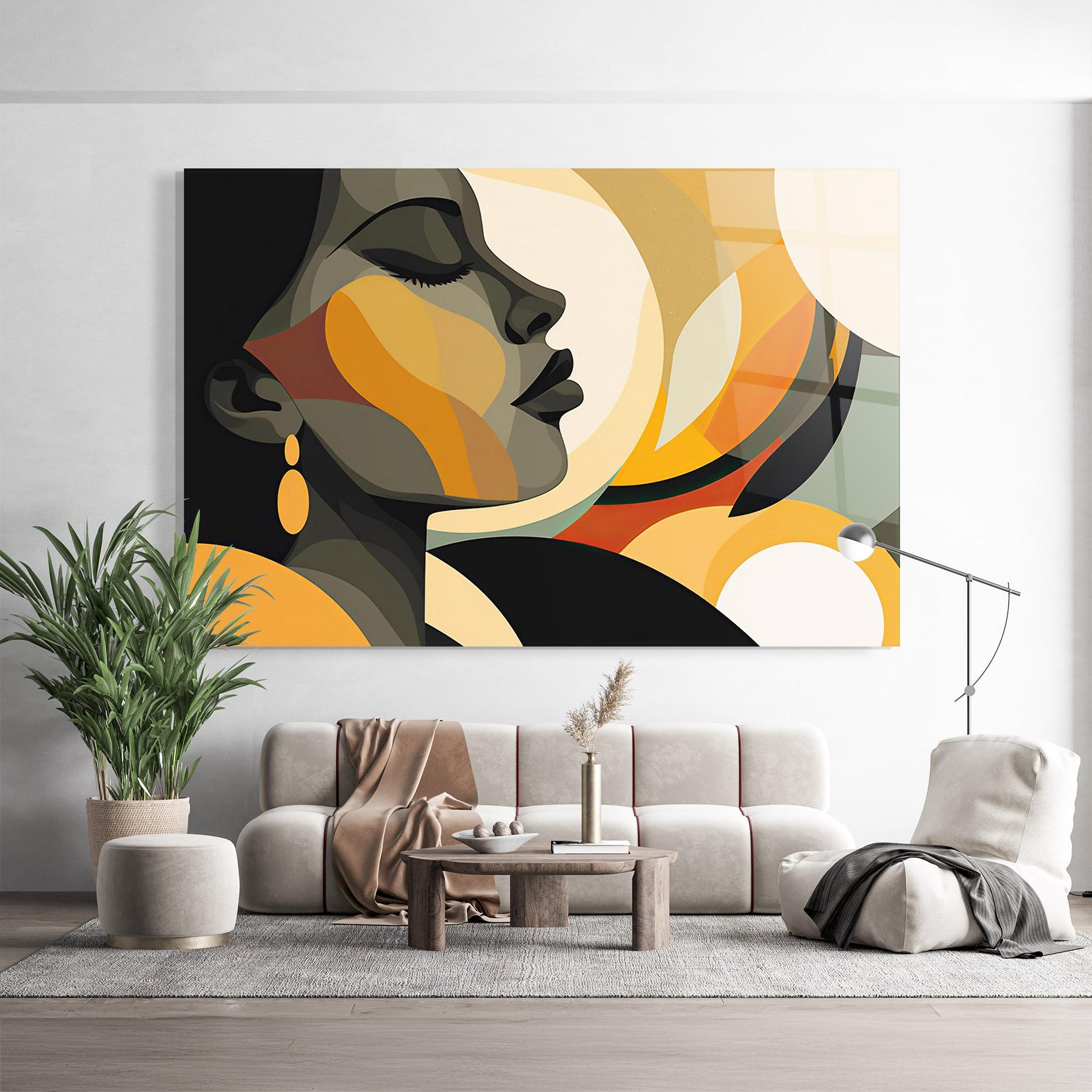 Üvegkép Dreamy Graphic Girl mockup 9