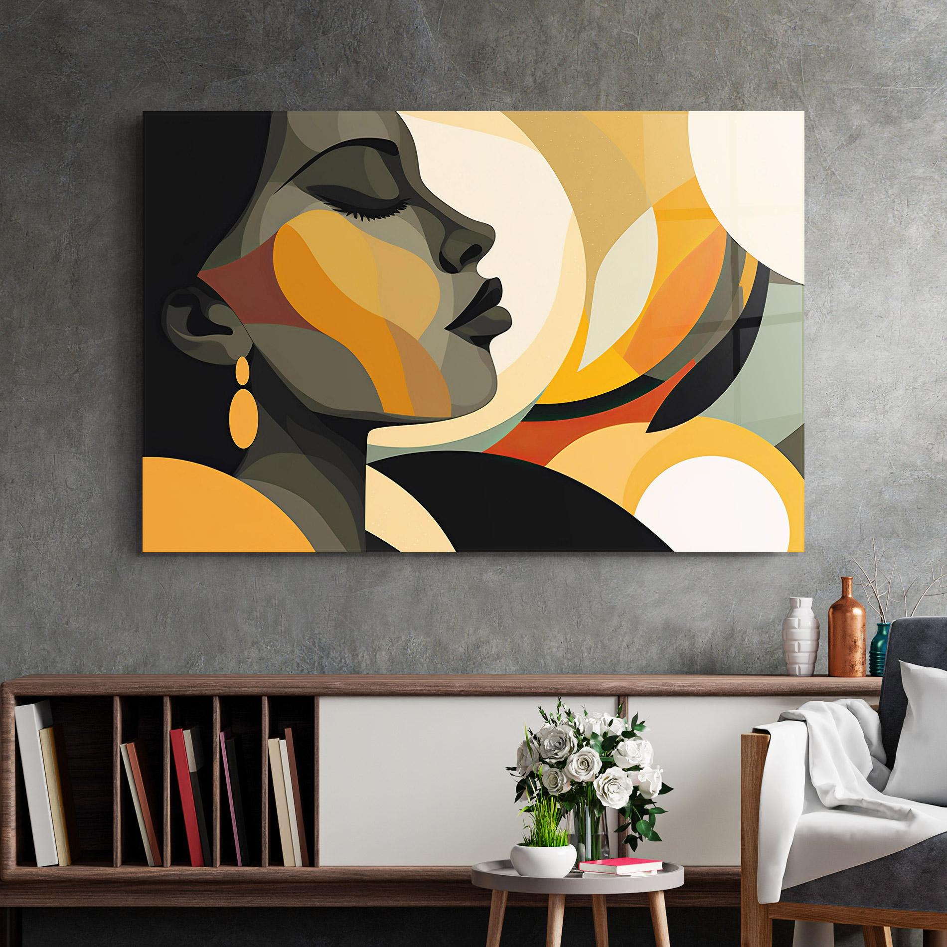 Üvegkép Dreamy Graphic Girl mockup 2