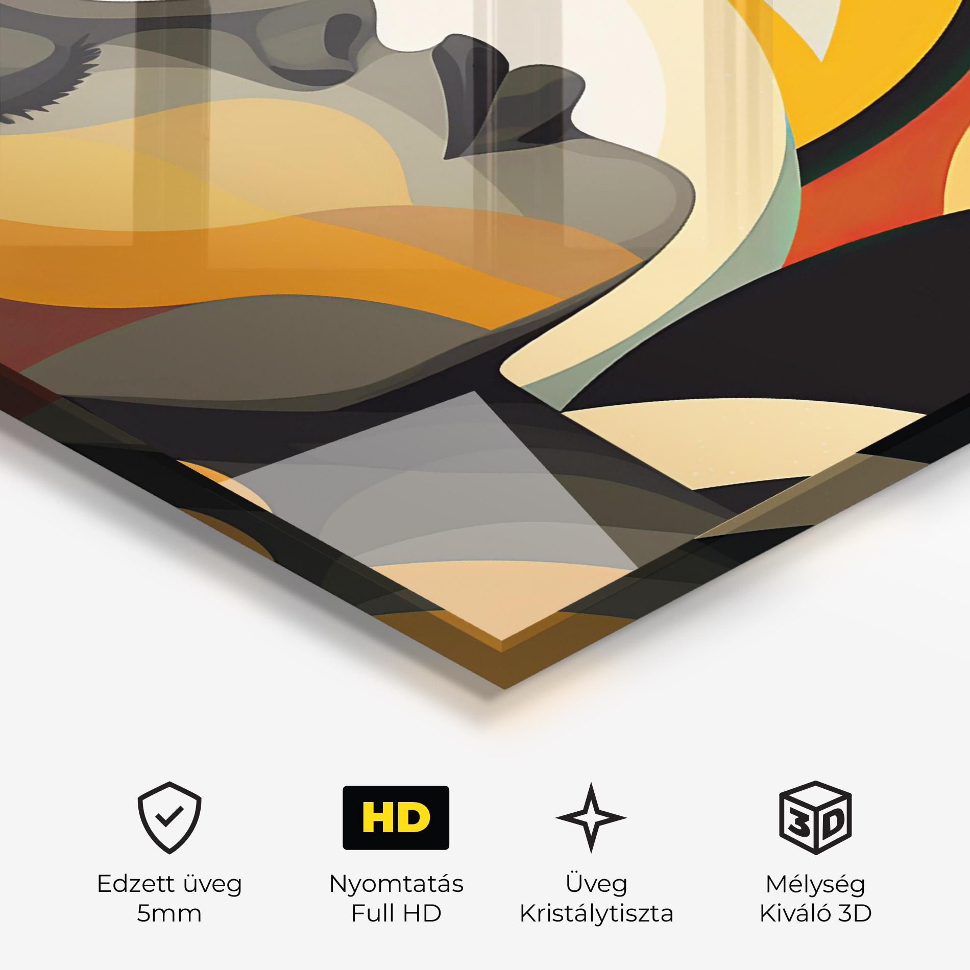 Üvegkép Dreamy Graphic Girl mockup 3