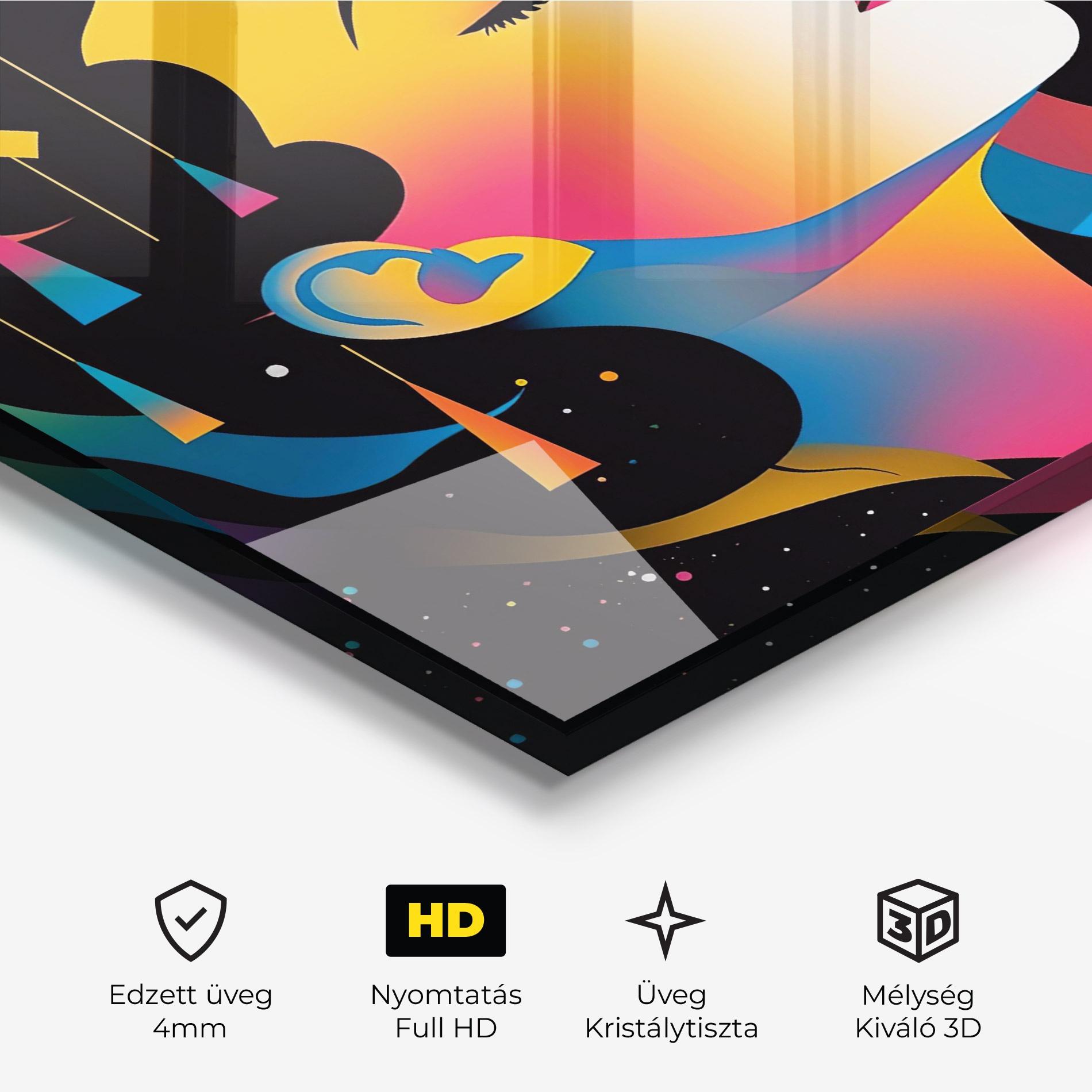 Üvegkép Dreamy Night Female mockup 3