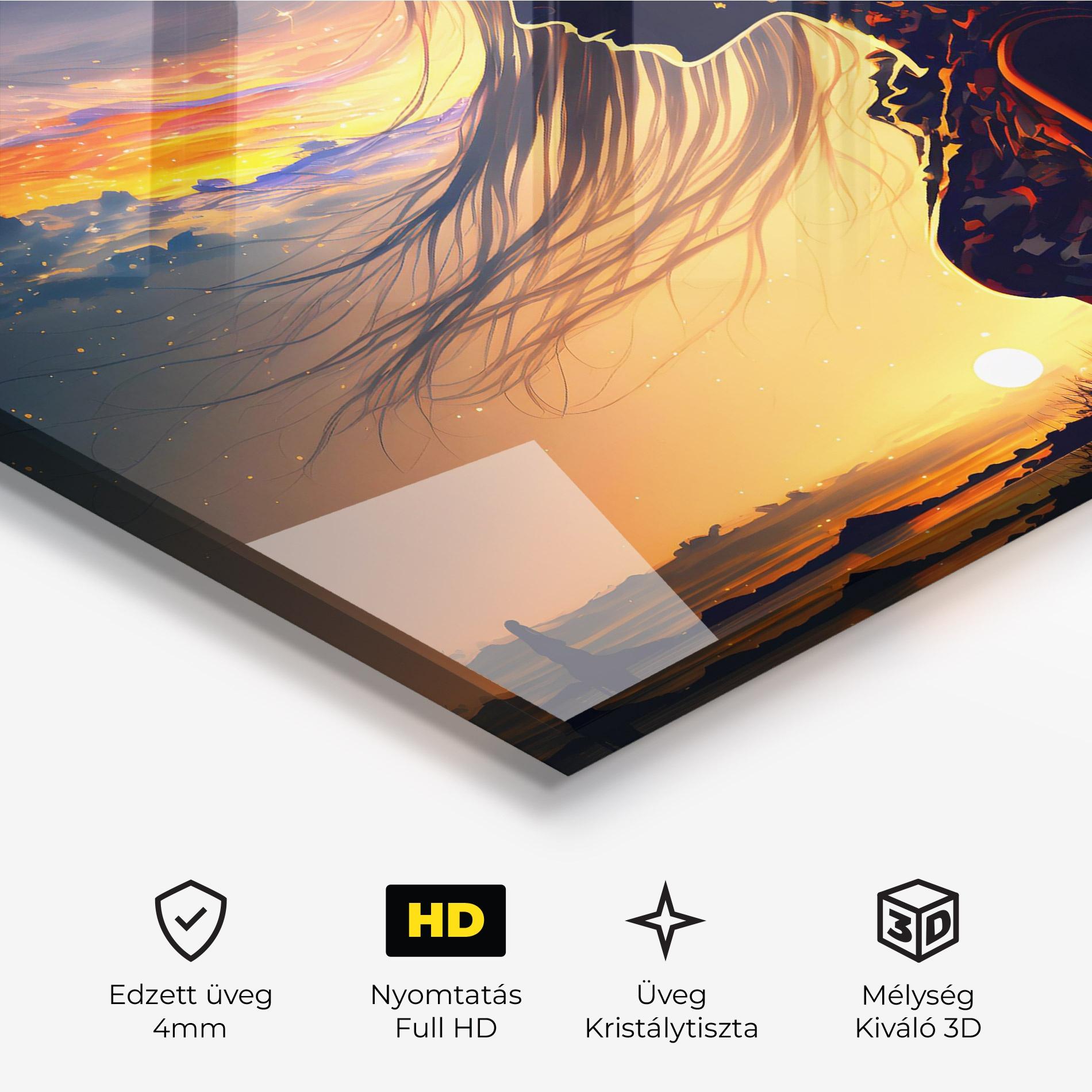 Üvegkép Woman Fairytale mockup 3