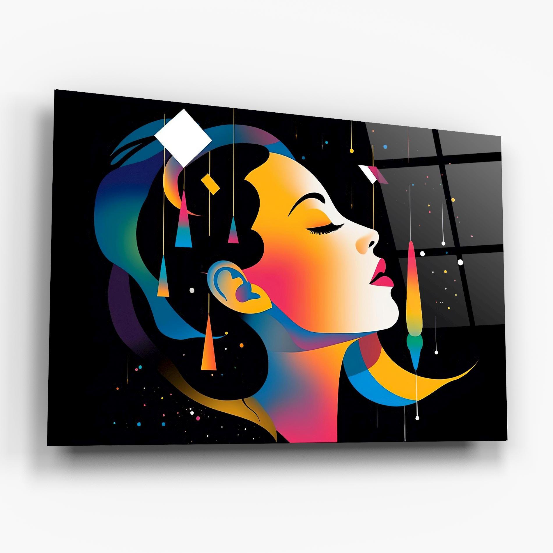 Üvegkép Dreamy Night Female mockup 6