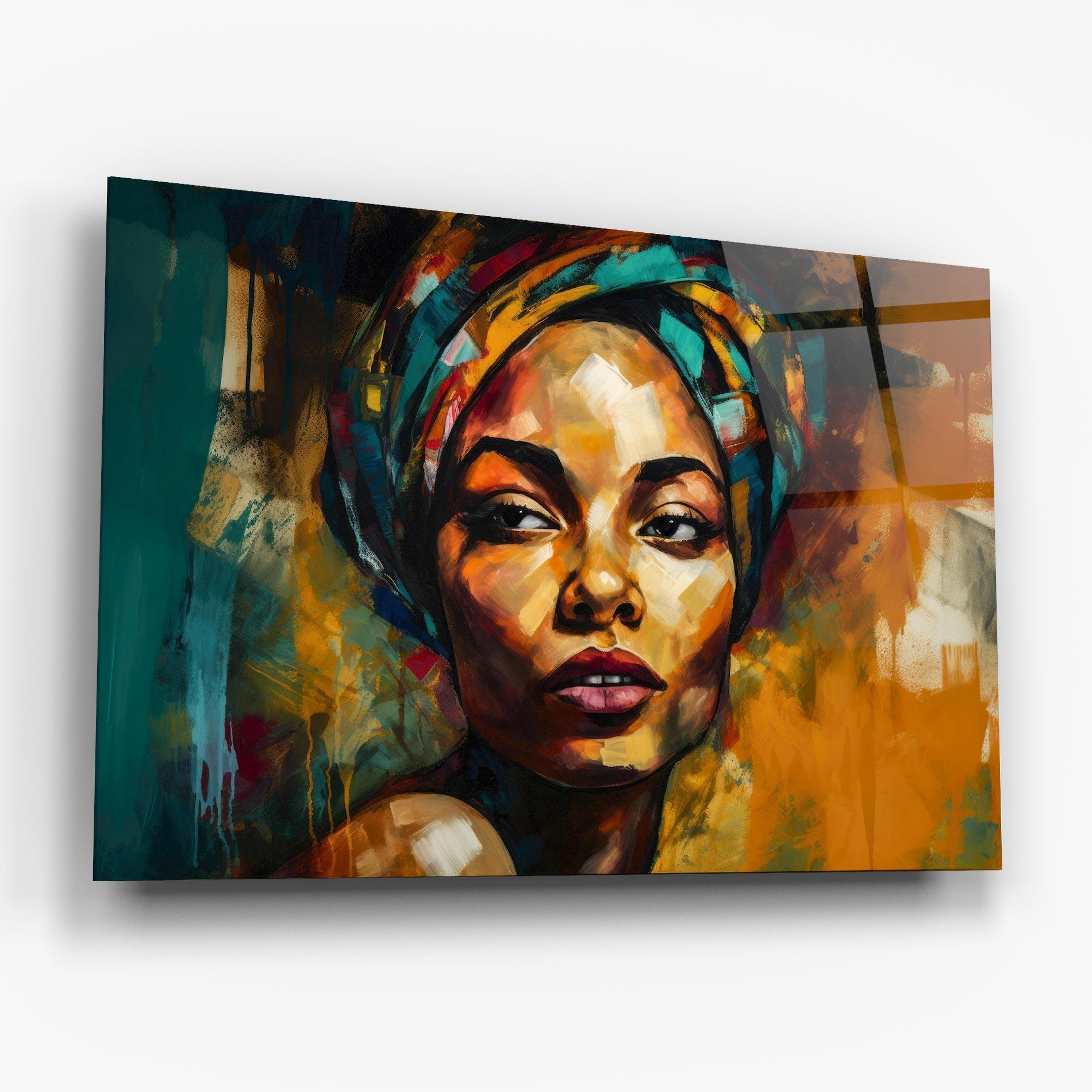 Üvegkép Enigmatic Expression mockup 6