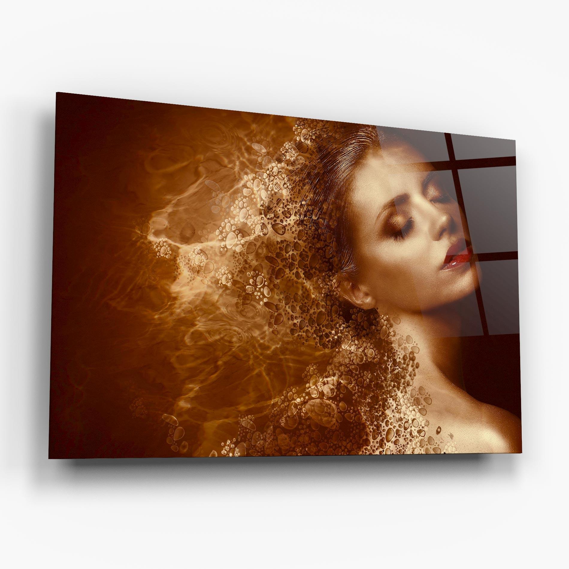 Üvegkép Golden Beauty mockup 6