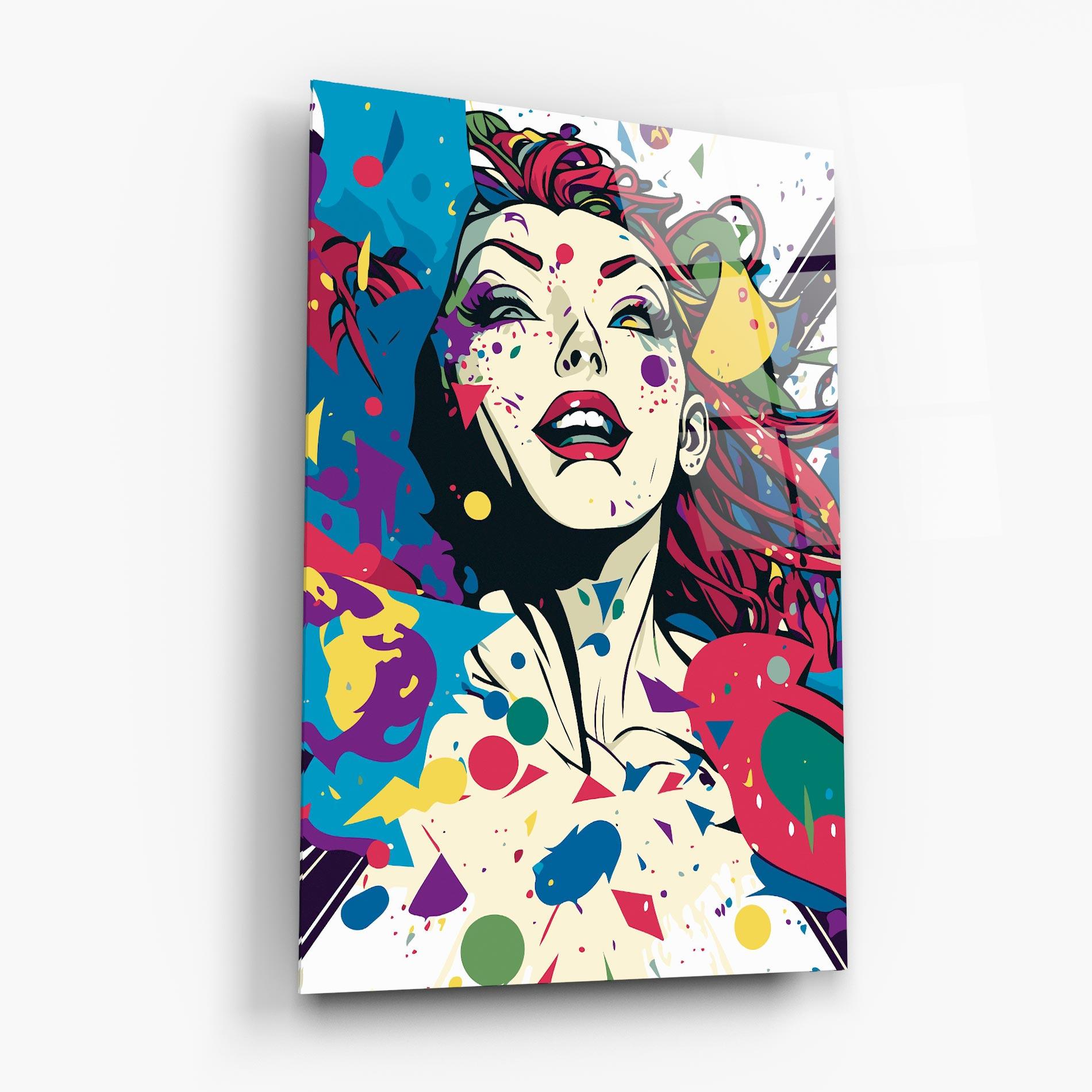 Üvegkép Fictional Woman mockup 6