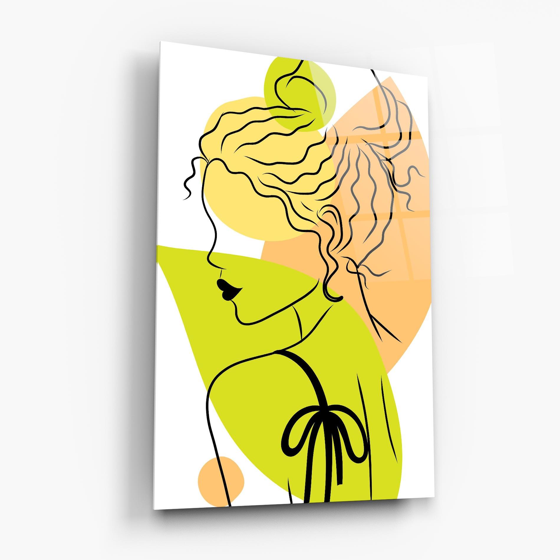 Üvegkép Lime Woman mockup 6