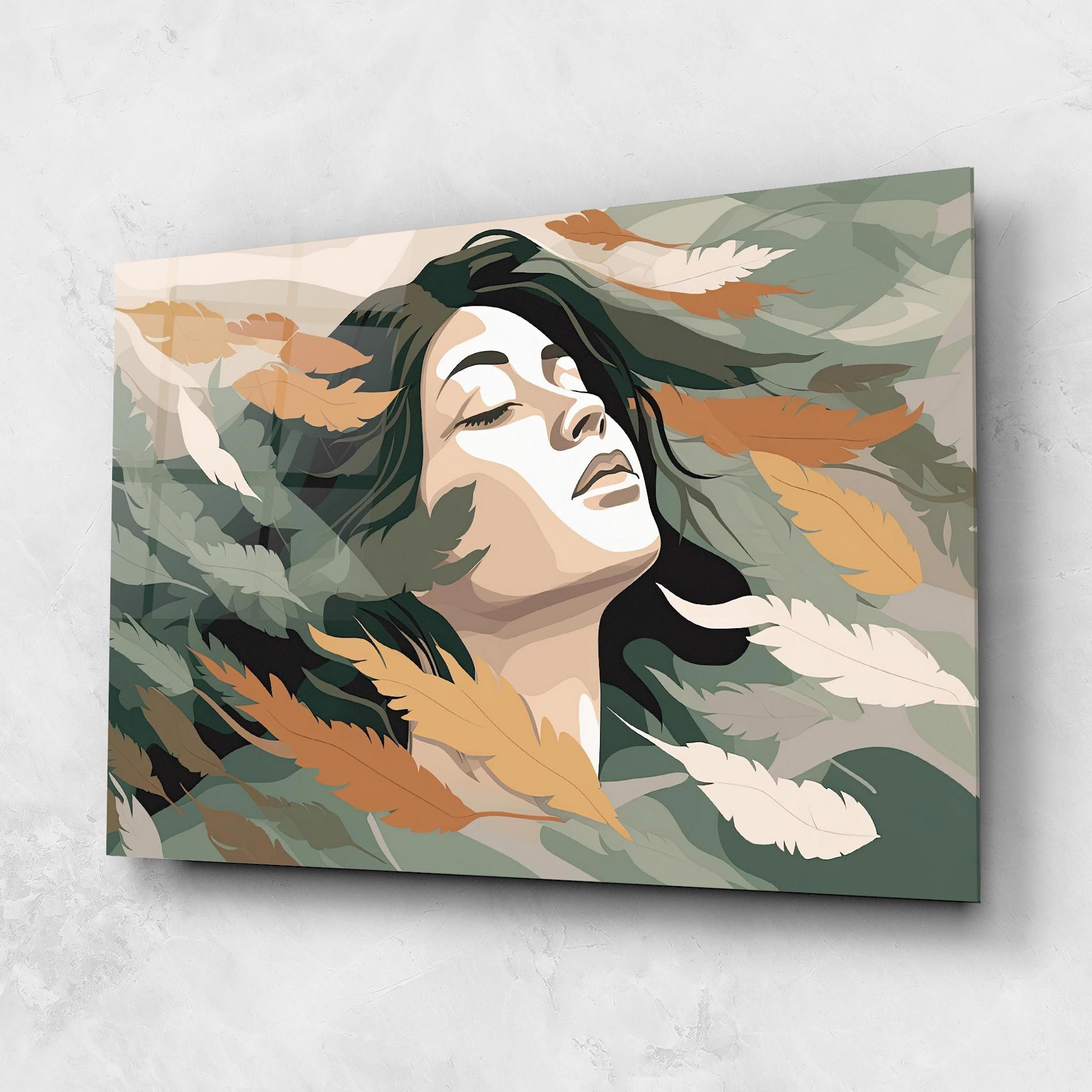 Dreamy Feather Female mockup 1