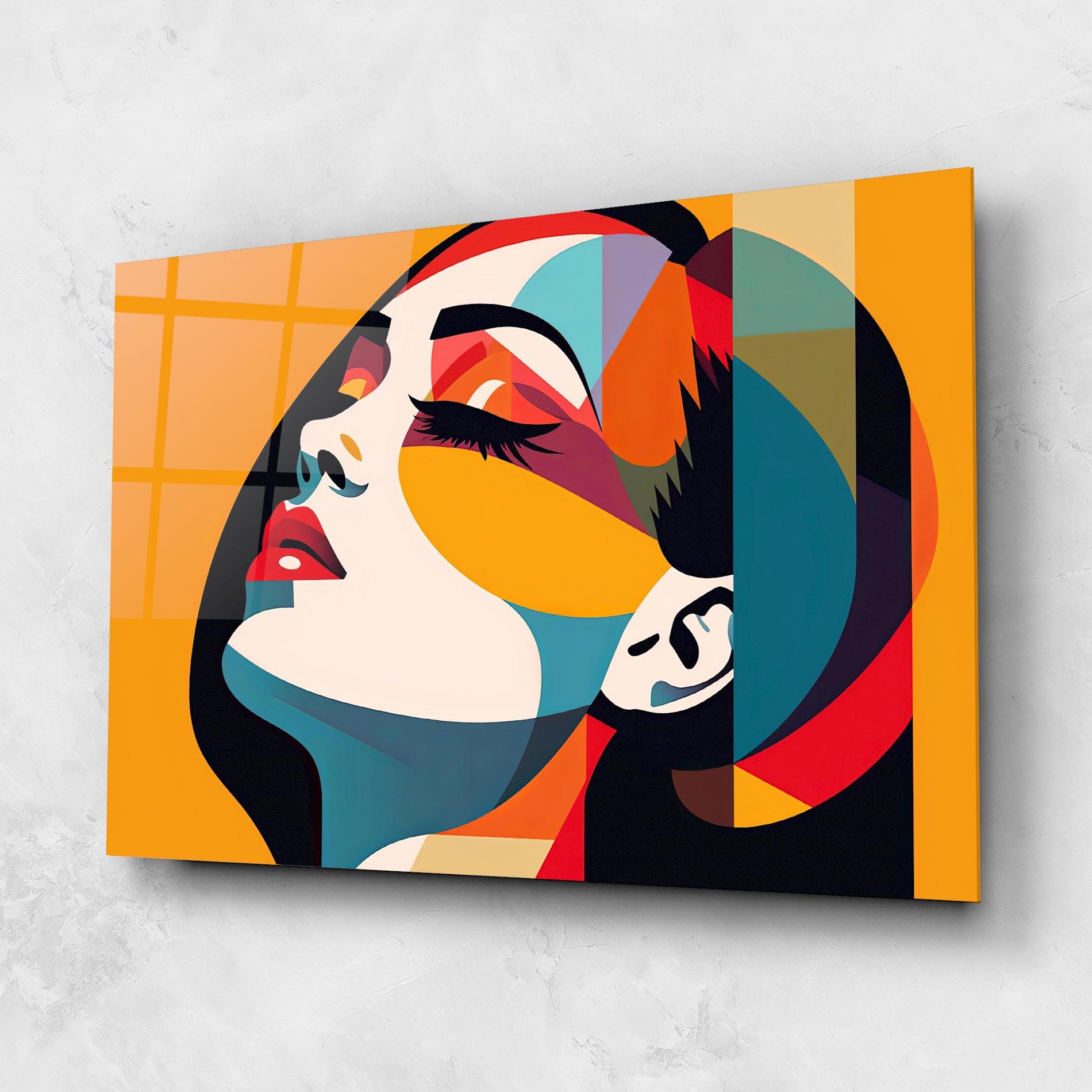 Üvegkép Dreamy Yellow Female mockup 1