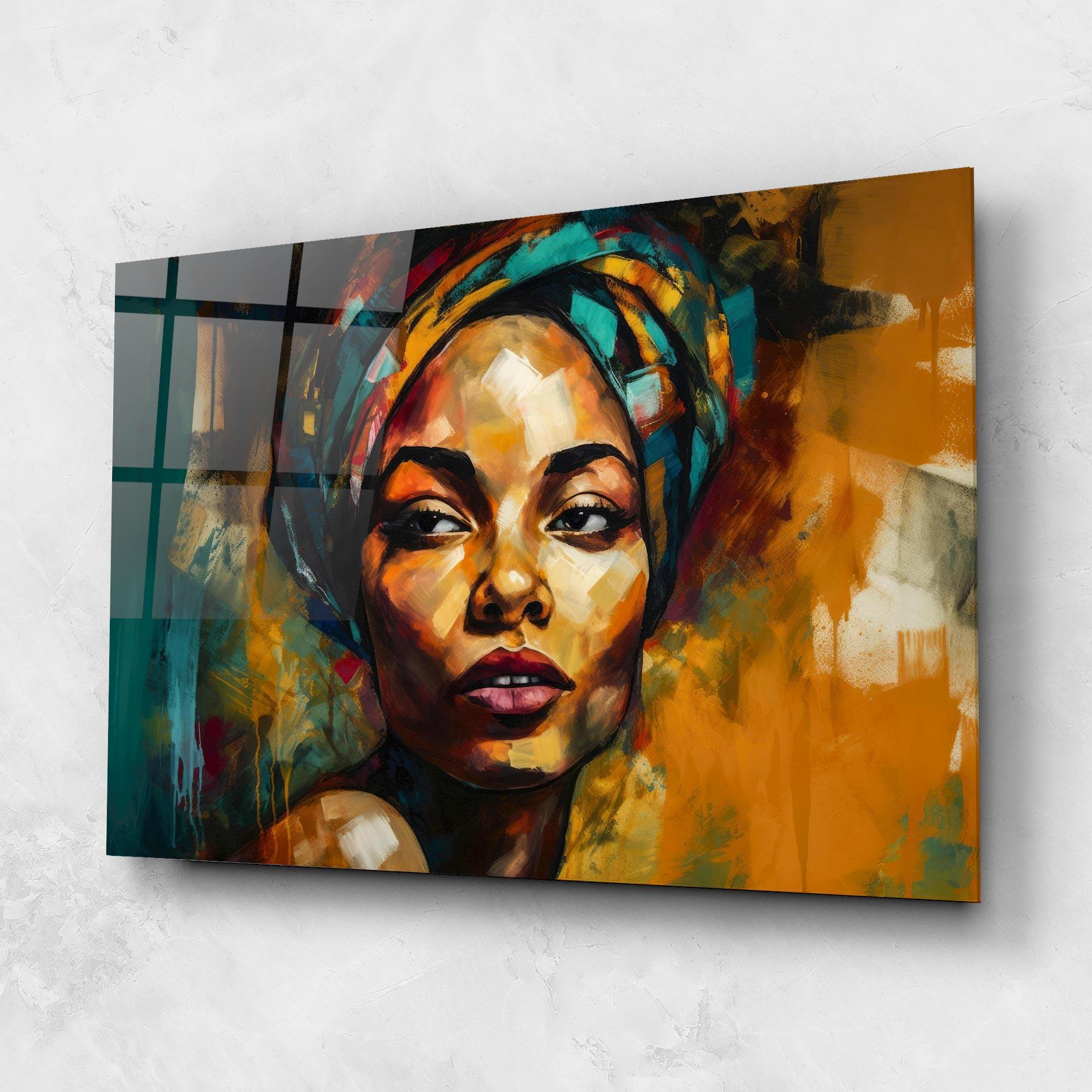 Üvegkép Enigmatic Expression mockup 1