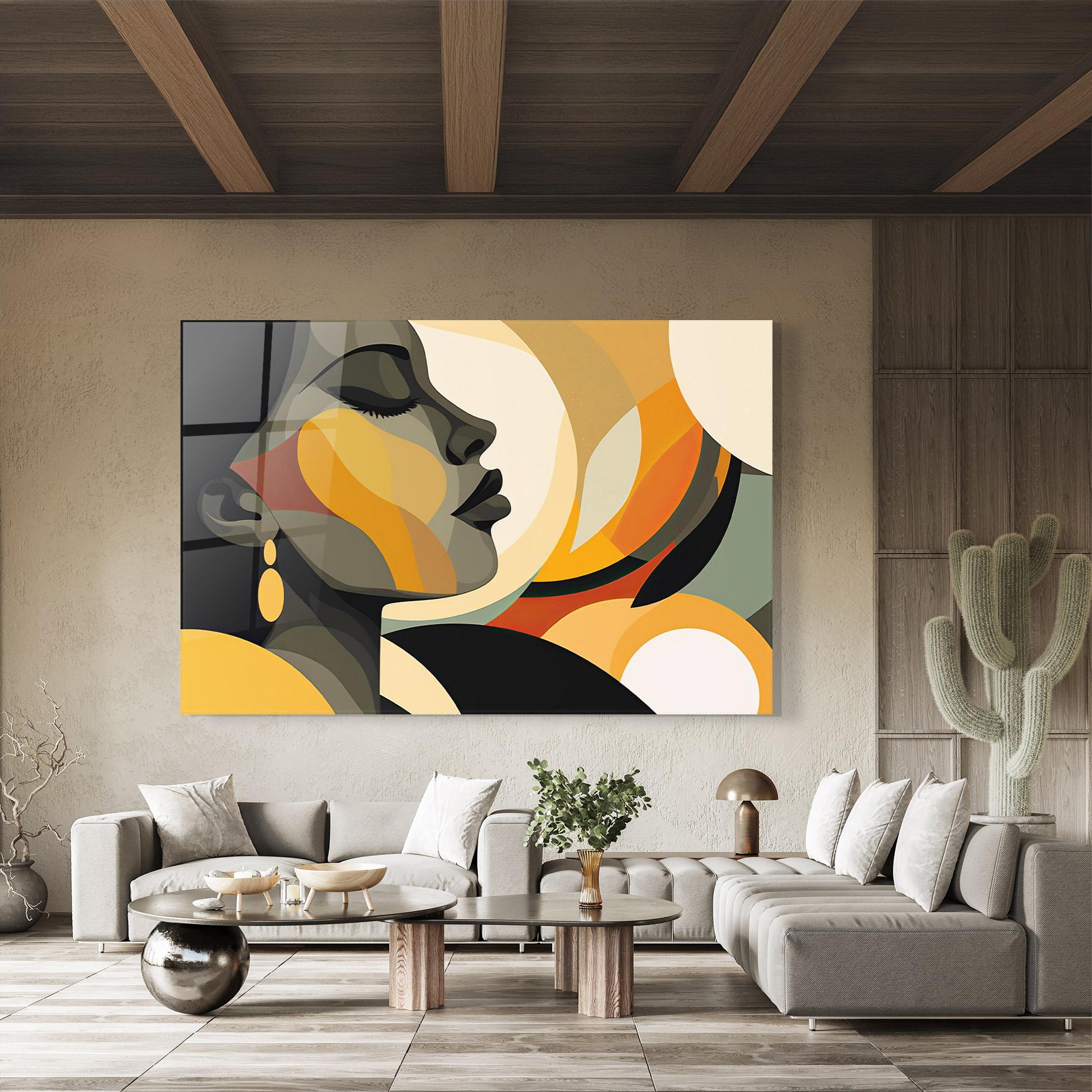 Üvegkép Dreamy Graphic Girl mockup 8