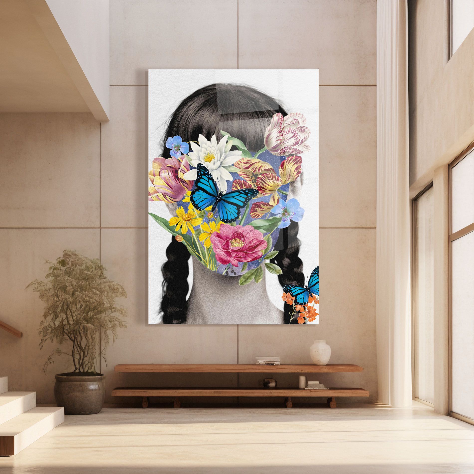 Flower Face Woman mockup 8