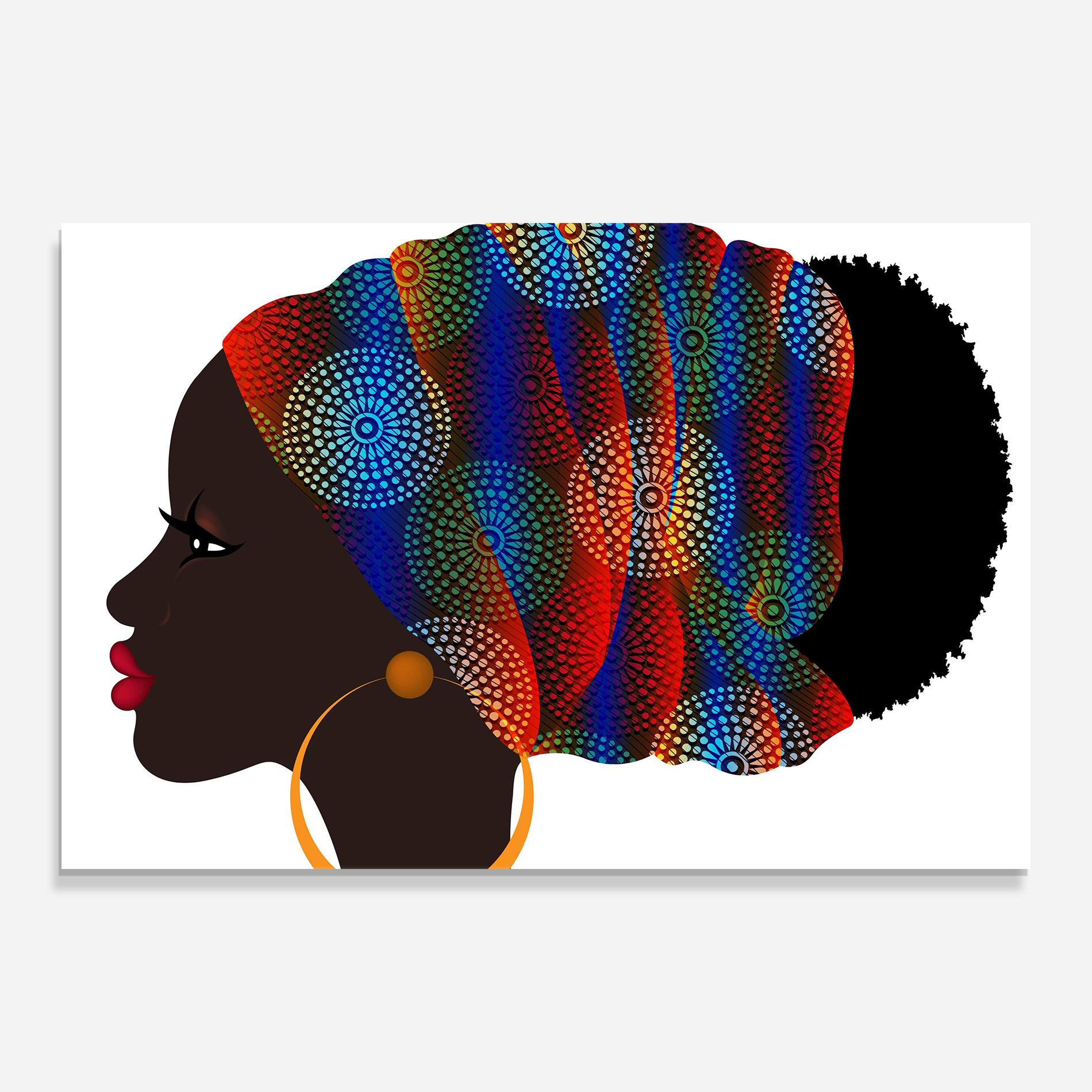 Üvegkép Afro Hairstyle mockup 0